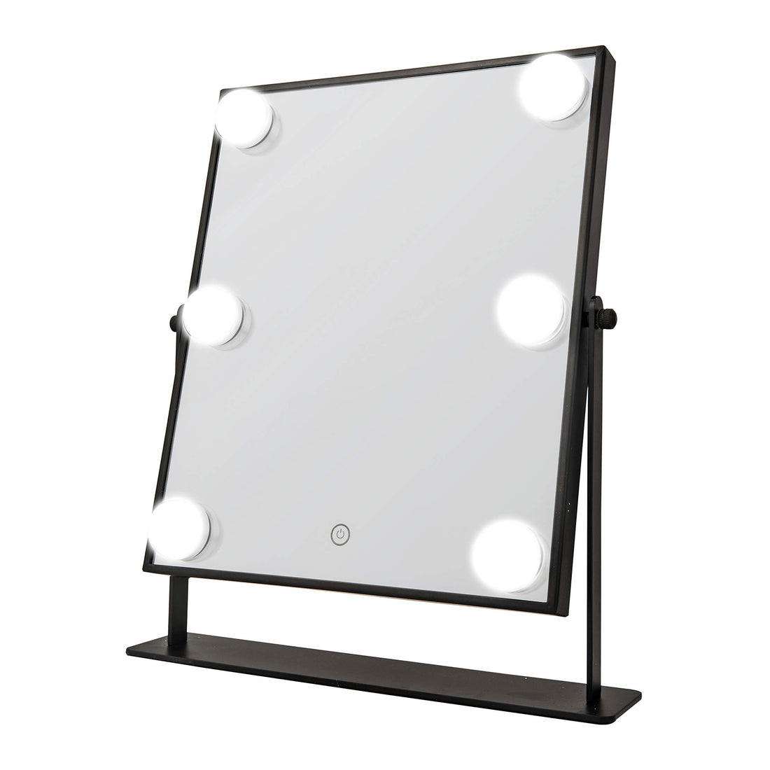 Danielle LED Hollywood Mirror- 6 Super Bright LEDs, Black