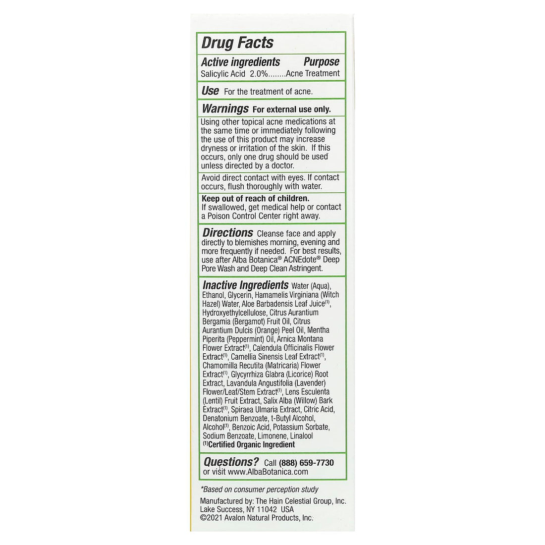 Alba Botanica Acnedote Maximum Strength Invisible Treatment Gel, 0.5 Oz