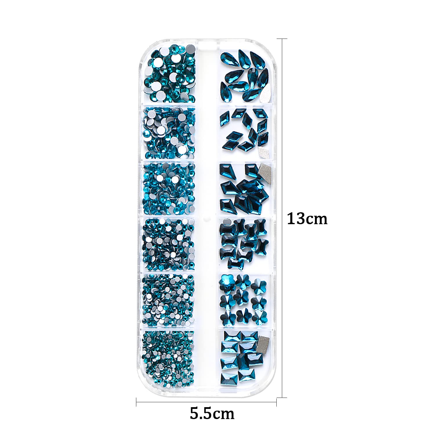 WOKOTO 2 Box Flat Back Indicolite And Red Nail Rhinestones And Crystals Stones For Nails Crafts With Picker Pencil Red Rhinestones For Makeup Face Gems Red Indicolite Crystals Flatback Rhinestones