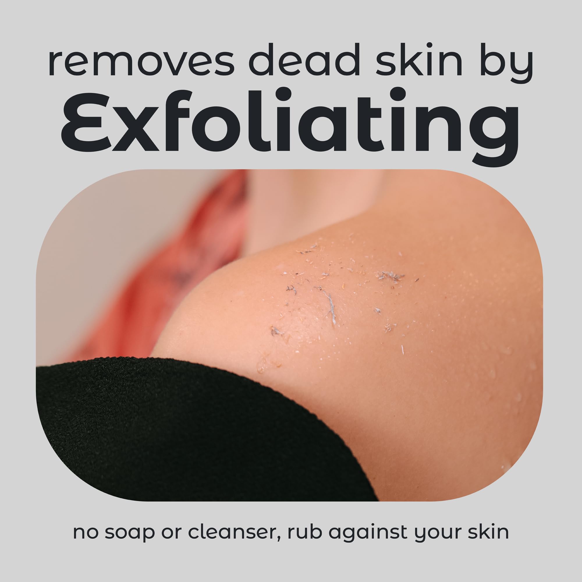 MainBasics Korean Exfoliating Mitts (2-Pack) – Deep Cleansing Body Scrubbers for Dead Skin Removal, Spray Tan Prep & Keratosis Pilaris Treatment