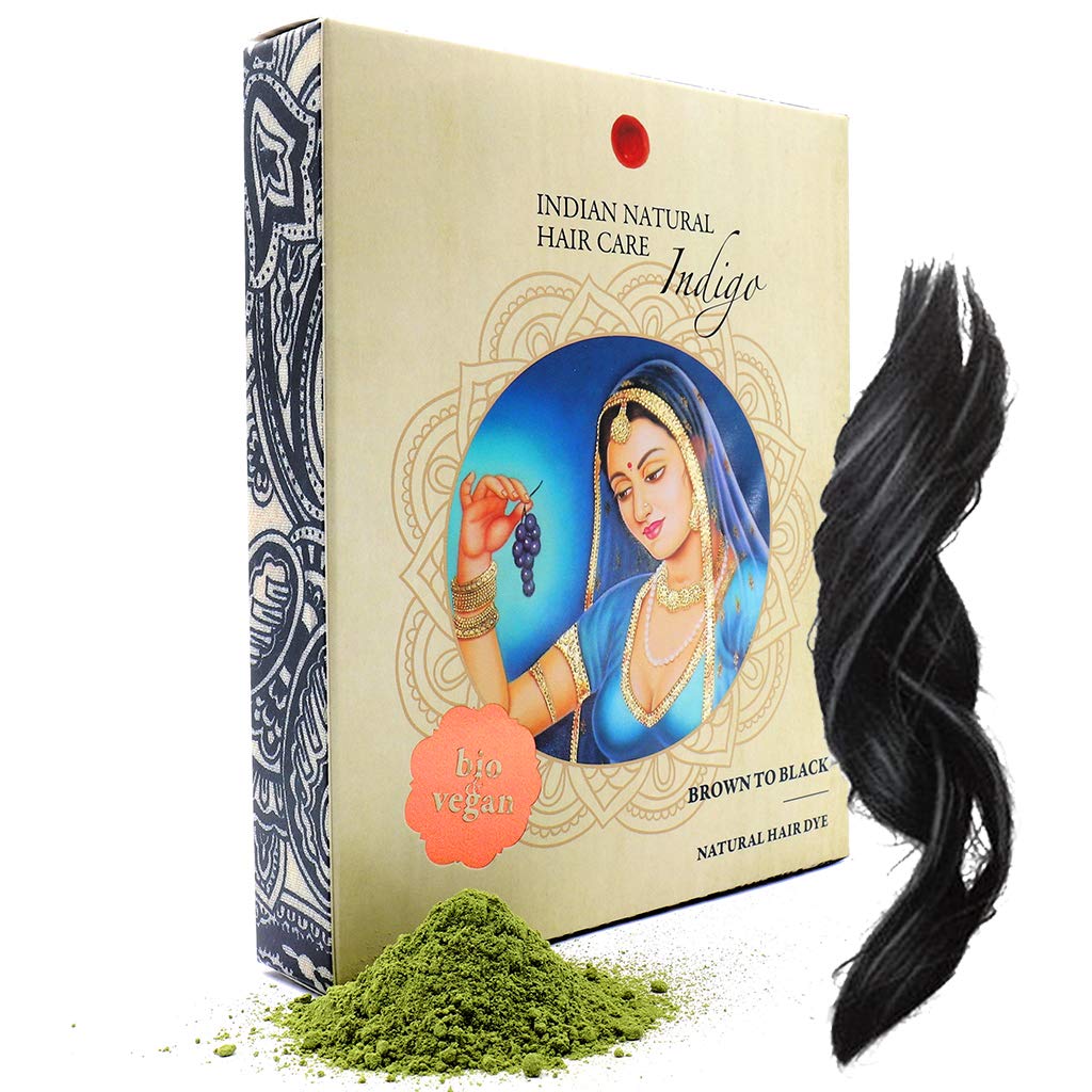 Indigo Powder - Brown to Black Hair Dye - Fresh & Pure Organic - 7oz - Indian Natural Hair Care