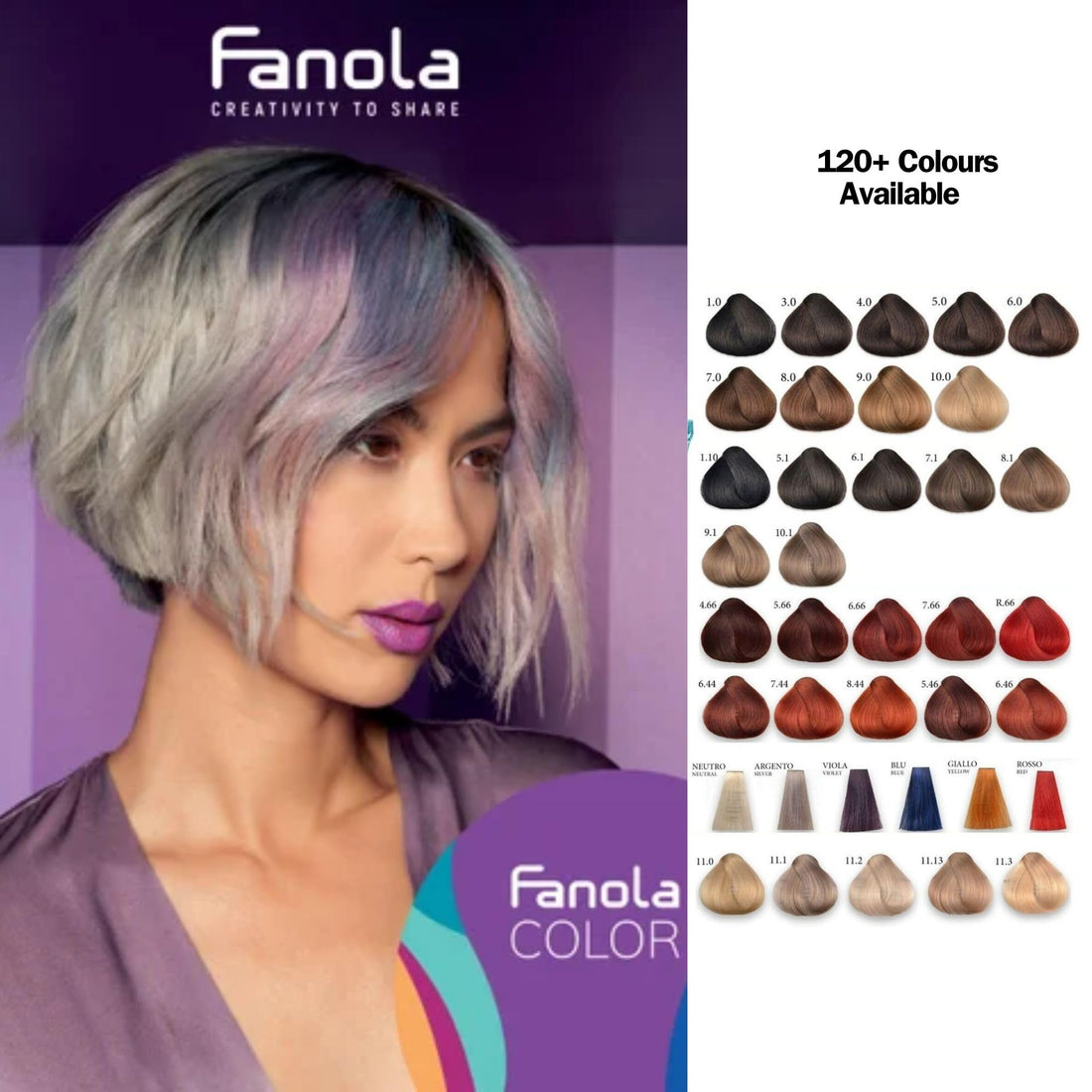 Fanola 10.00 Platinum Blonde Intense Colouring Cream