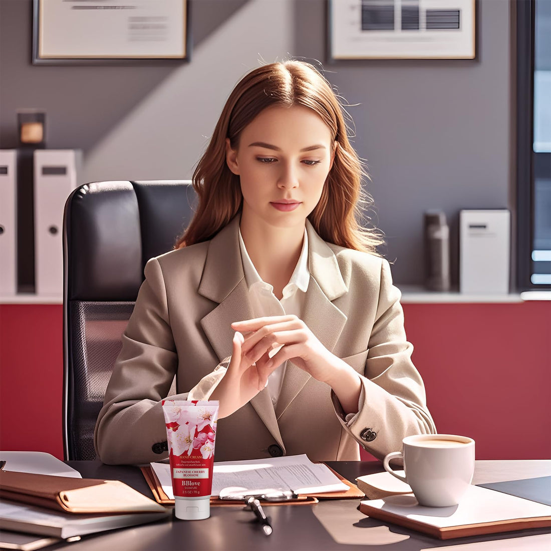 Hand Cream Moisturizing Gift Set-3PCS x 2.5oz Japanese Cherry Blossom, Natural Ingredients, Long-Lasting Moisture,Thoughtful Presents, Ideal as Gifts for Birthday Mother's Day Gift
