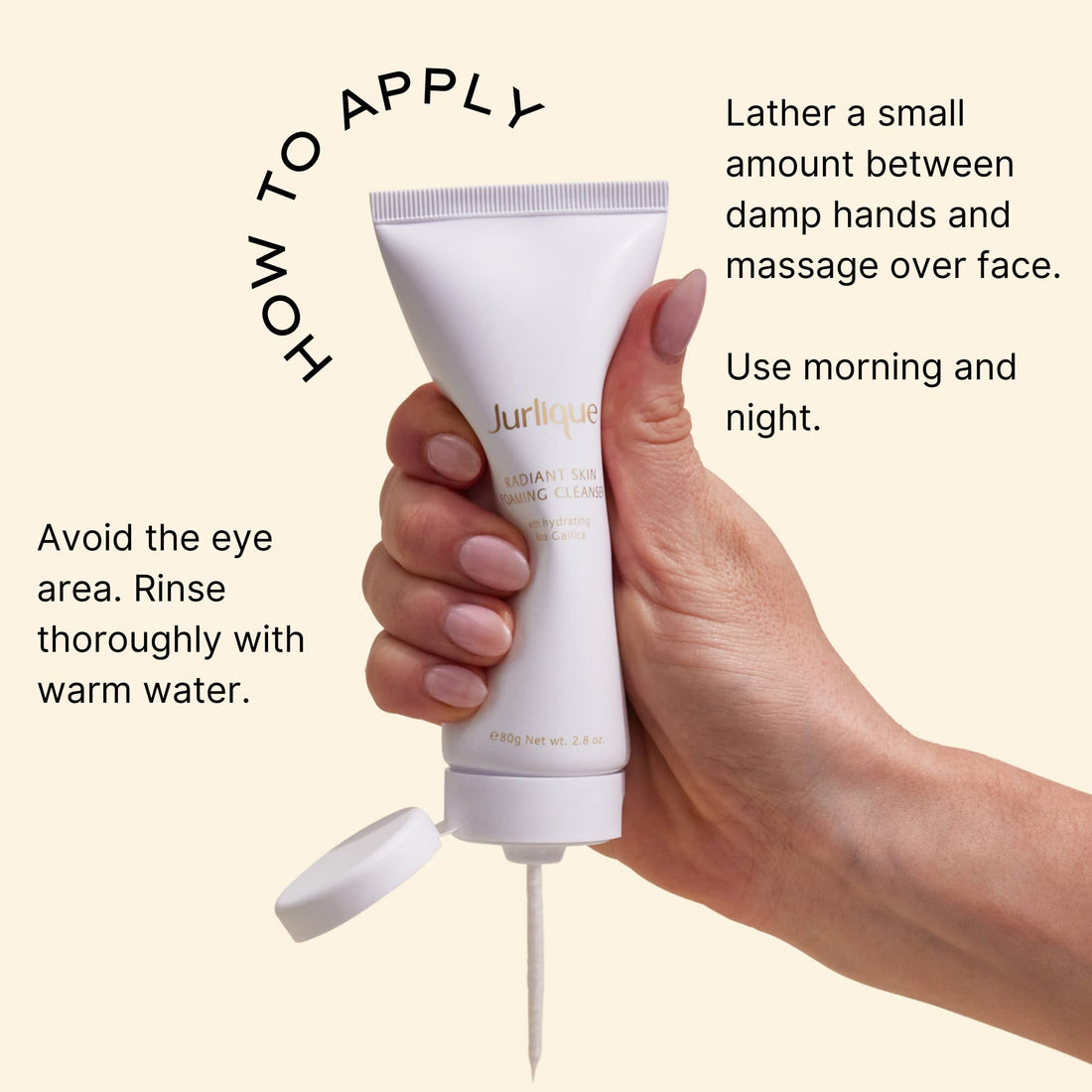 Jurlique Radiant Skin Foaming Cleanser, 80 G.
