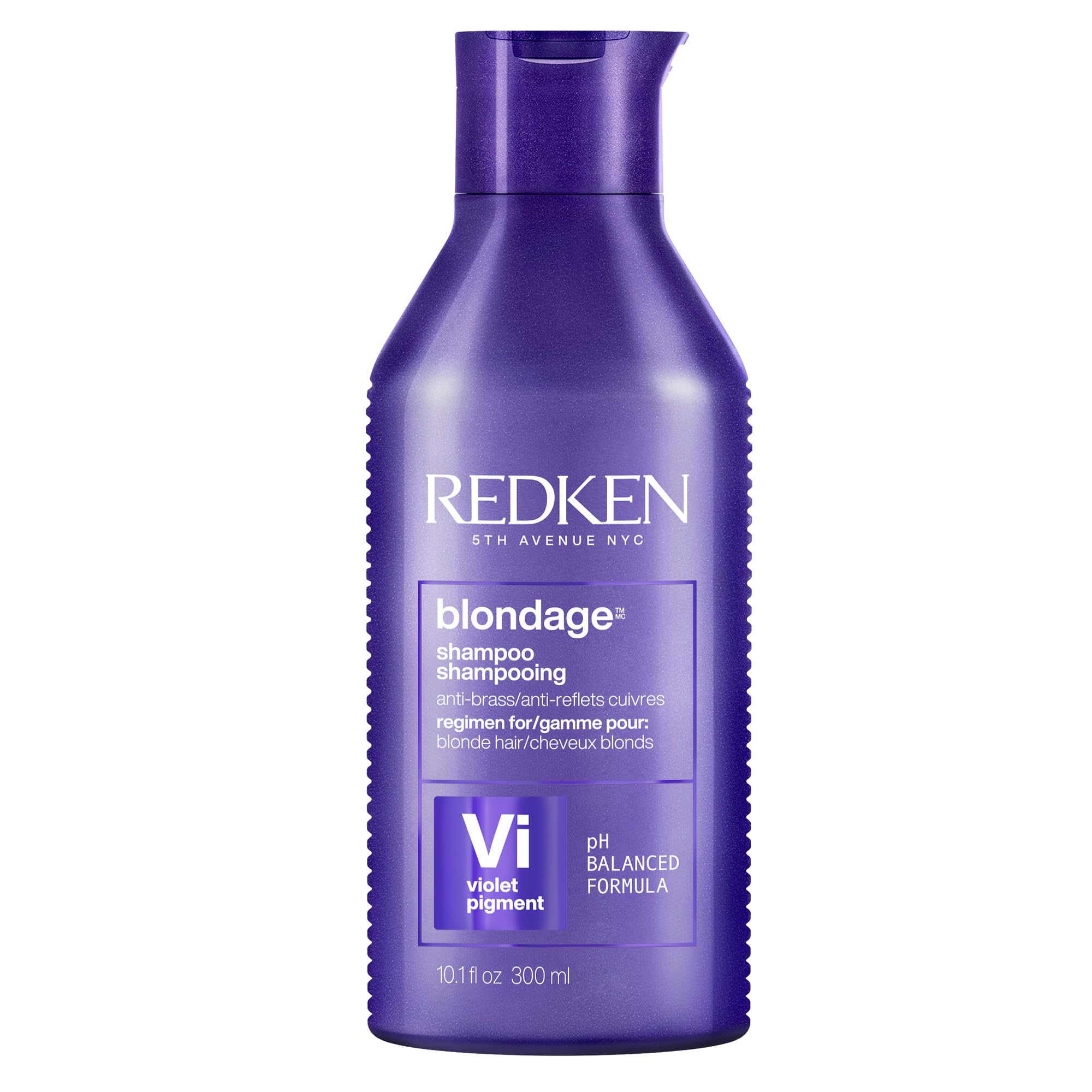 Redken Blondage Color Depositing Purple Shampoo | Neutralizes Brassy Tones In Blonde Hair | With Salicylic Acid | Cool and Ash Blonde Toning Shampoo | For Blonde, Bleached or Highlighted Hair