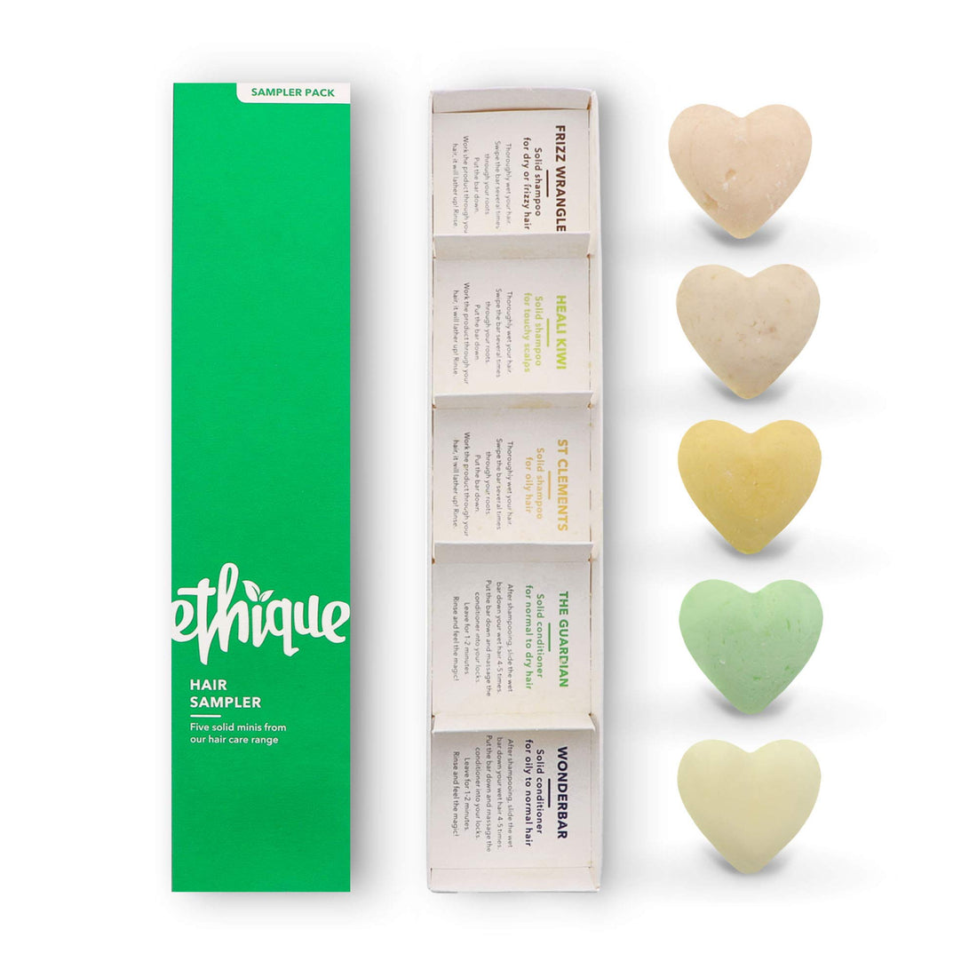 Ethique Eco-Friendly, Hair Sampler 5 Ea