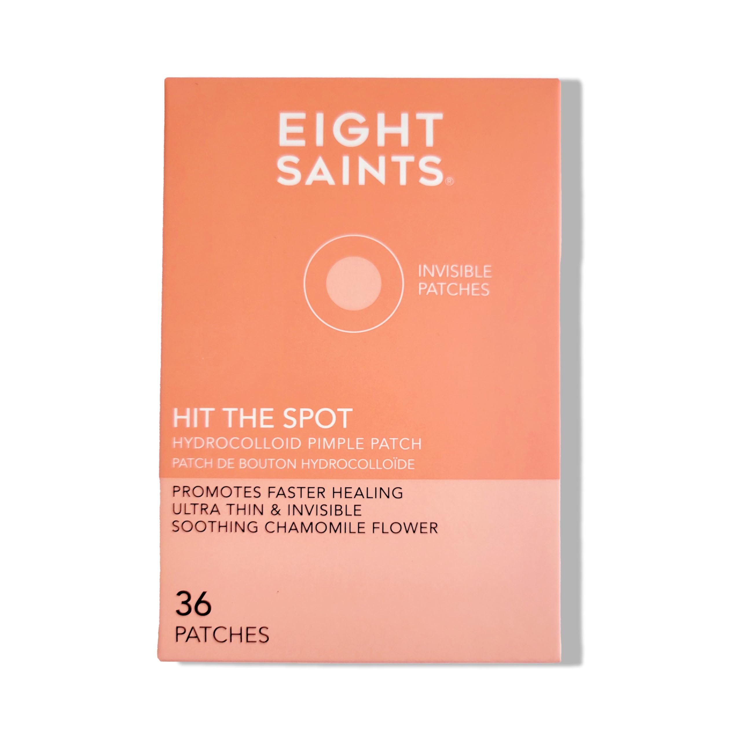 Eight Saints Hit the Spot Acne Pimple Patches For Face, Fast Zit and Blemish Reduction Patch, Ultra Thin Hydrocolloid Patches, (36 Count)