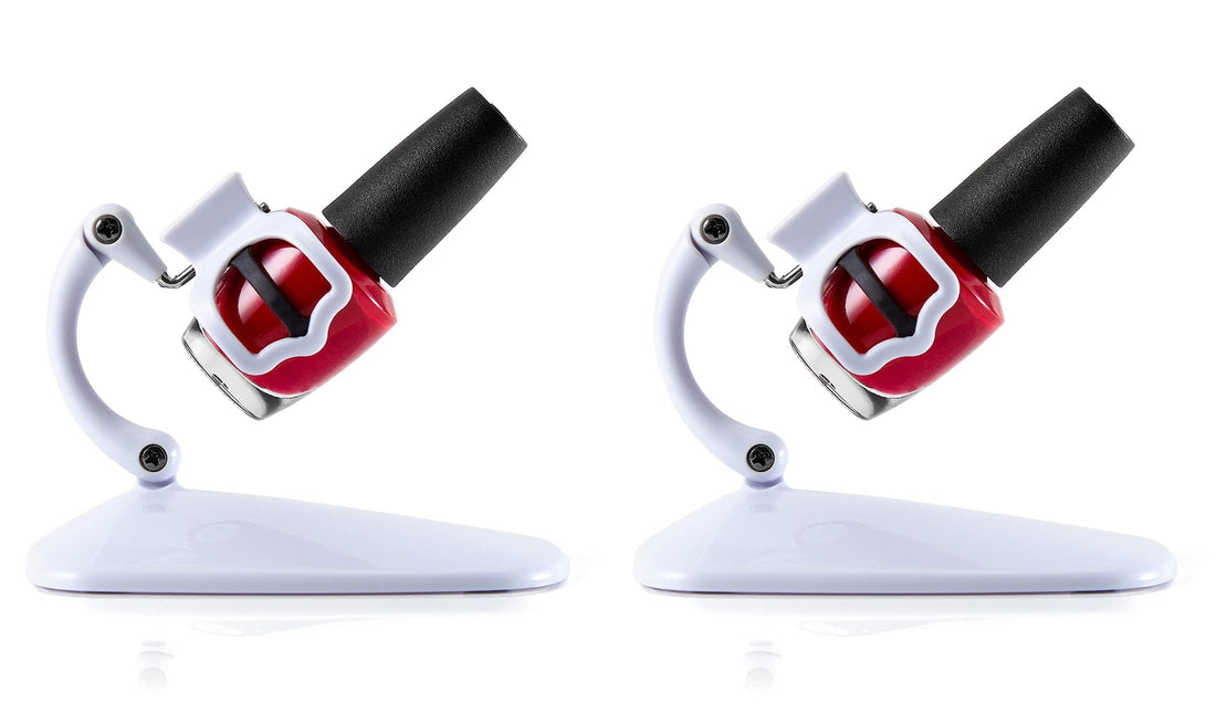 Grip & Tip Nail Polish Holder – Premium Anti-Spill Nail Polish Bottle Holder – No Mess – Perfect for DIY Nails! 2 Pack