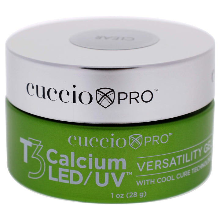 Cuccio Pro - T3 Calcium Versatility Gel - Self Leveling Clear - for Women - Nail Gel - 1 oz