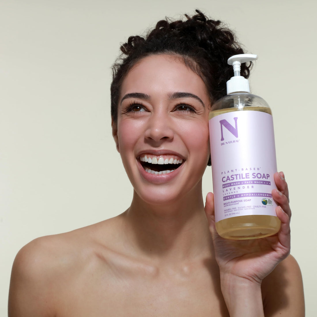 Lavender, Lavender : Dr. Natural Pure-castile Liquid Soap, Lavender, 32 Ounce