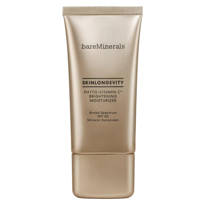 bareMinerals Skinlongevity Phyto-Vitamin C Brightening Moisturizer Mineral SPF 30, Brightening Daily Face Moisturizer + Neck Cream