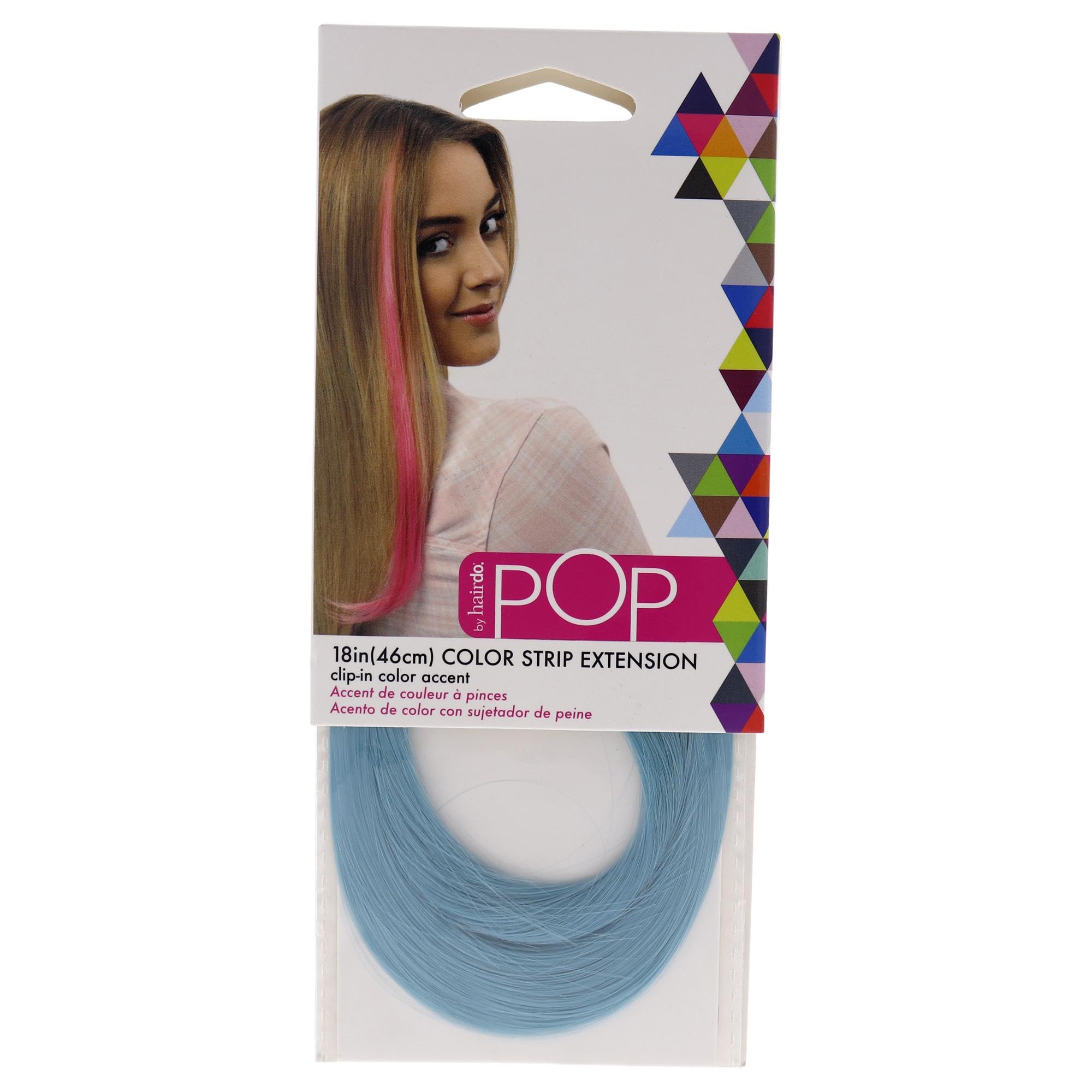 HairDo Blue Frosting: Pop Color Strip Extension - Blue Frosting