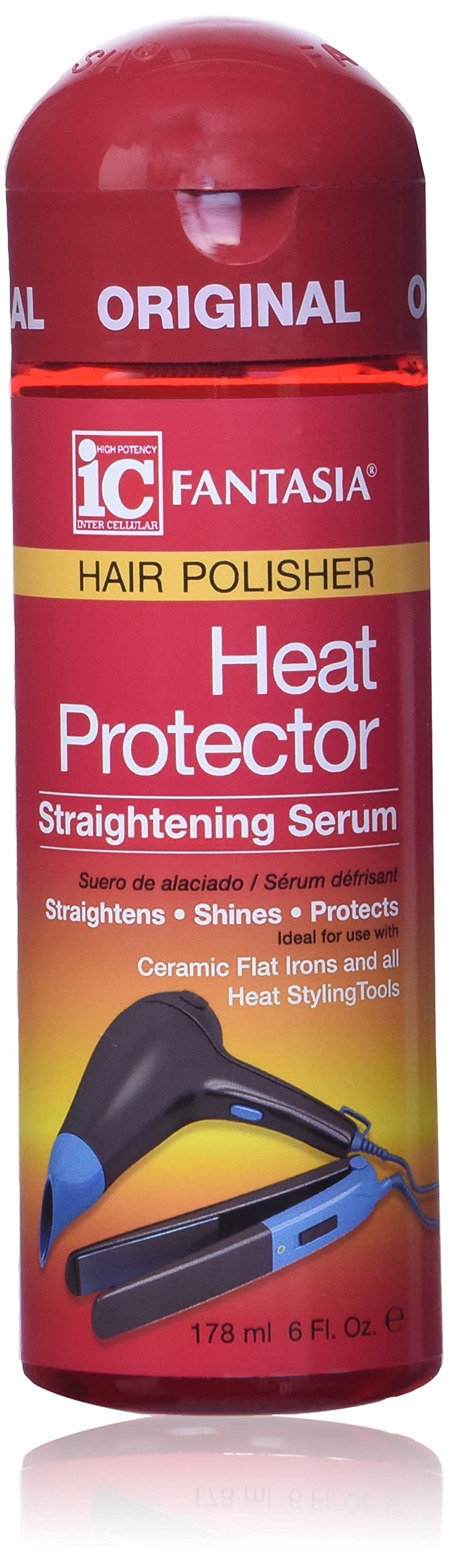 HAIR POLISHER HEAT PROTECTOR STRAIGHTENING SERUM By FANTASIA Serum