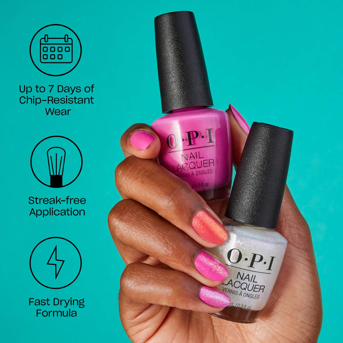 OPI Nail Lacquer Getting Nadi On My Honeymoon | Opaque Soft Pink Crème Chip Resistant Nail Polish | Fiji Collection