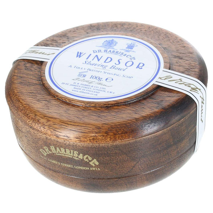 D.R.Harris & Co Windsor Mahogany Effect Shaving Bowl & Shaving Soap
