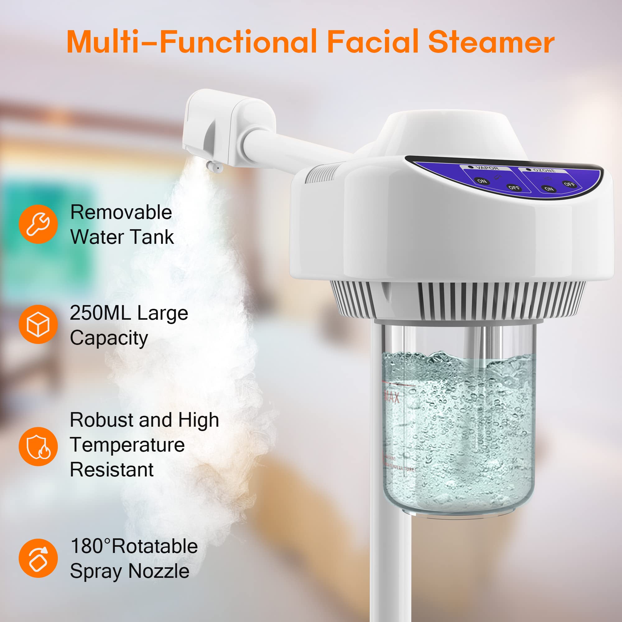 Kingsteam Professional Facial steamer (White)