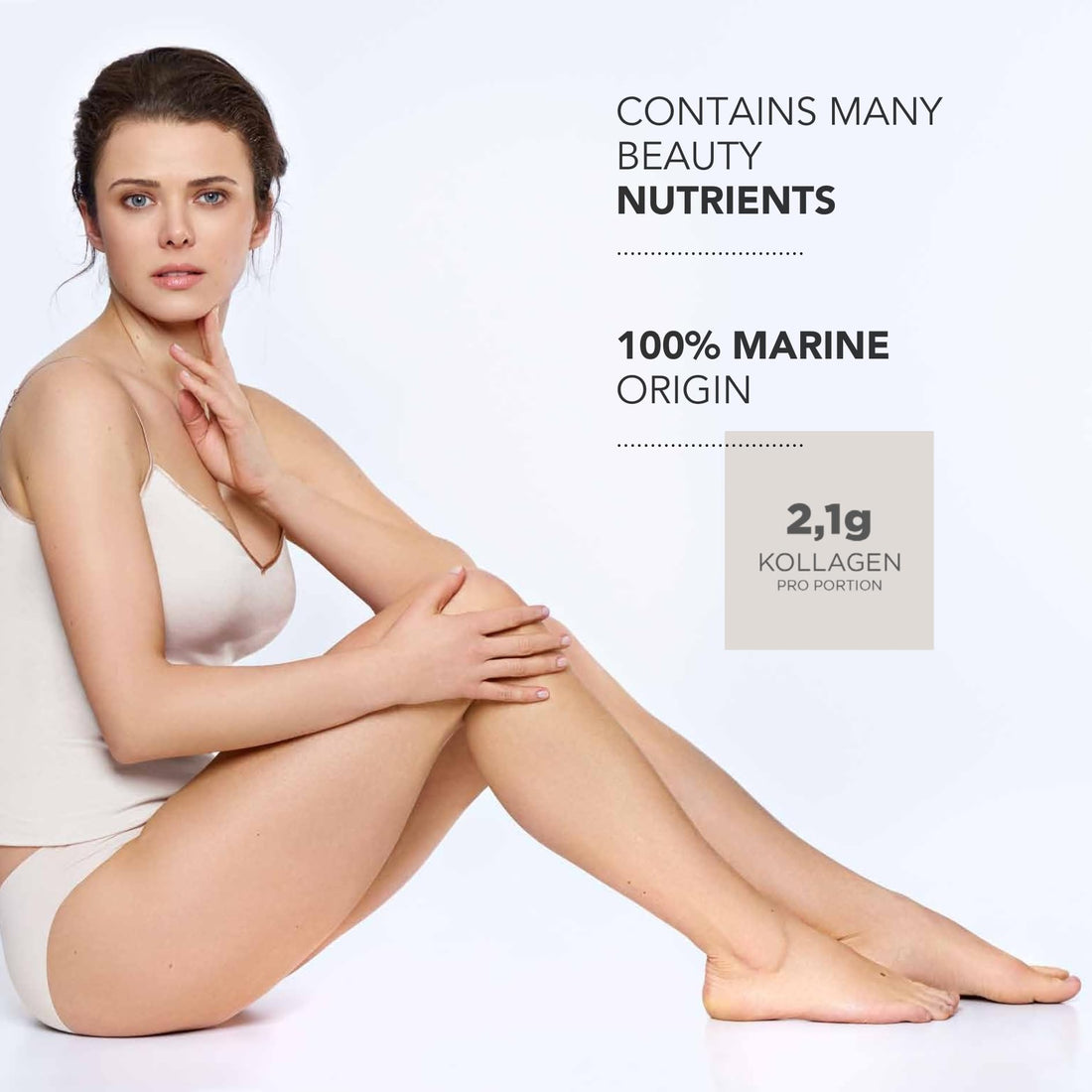 HECH Caviar Collagen Capsules - Beauty Supplement with 2,000 mg Marine Collagen Peptides, Caviar Extract and Vitamin Complex