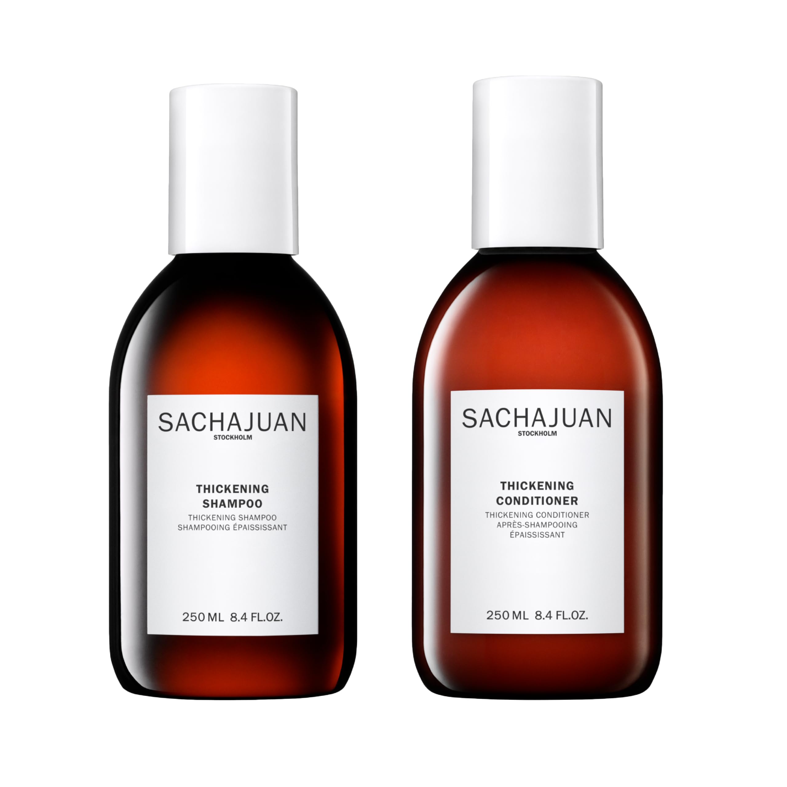 SACHAJUAN Thickening Shampoo and Conditioner Set | Ocean Silk & Thickening Technology For Volume | Vegan & Paraben Free | Set of 2 (8.4 oz)