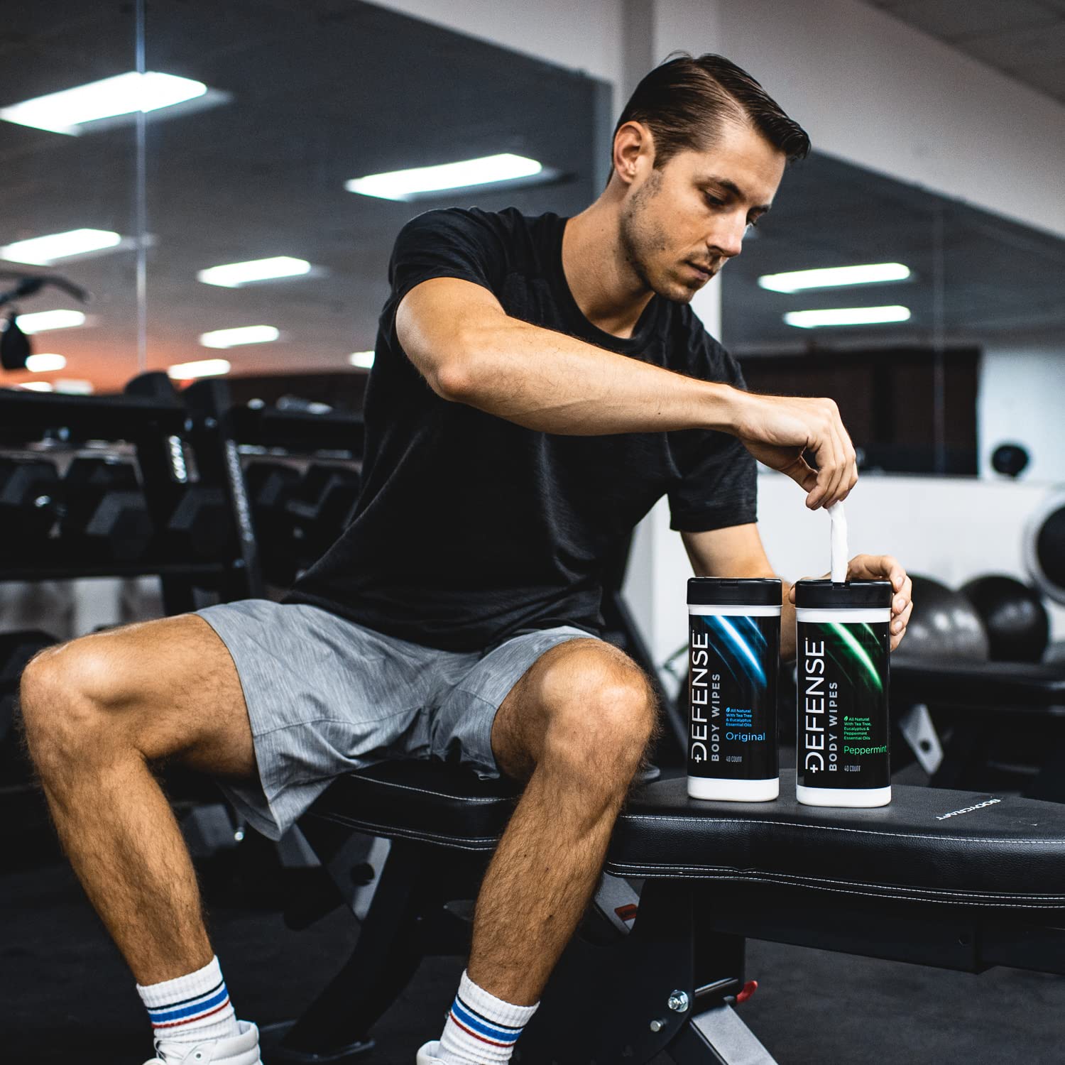 40 Wipes (Pack Of 2), Peppermint: Defense Soap Peppermint Body Wipes 40 Count (Pack Of 2)