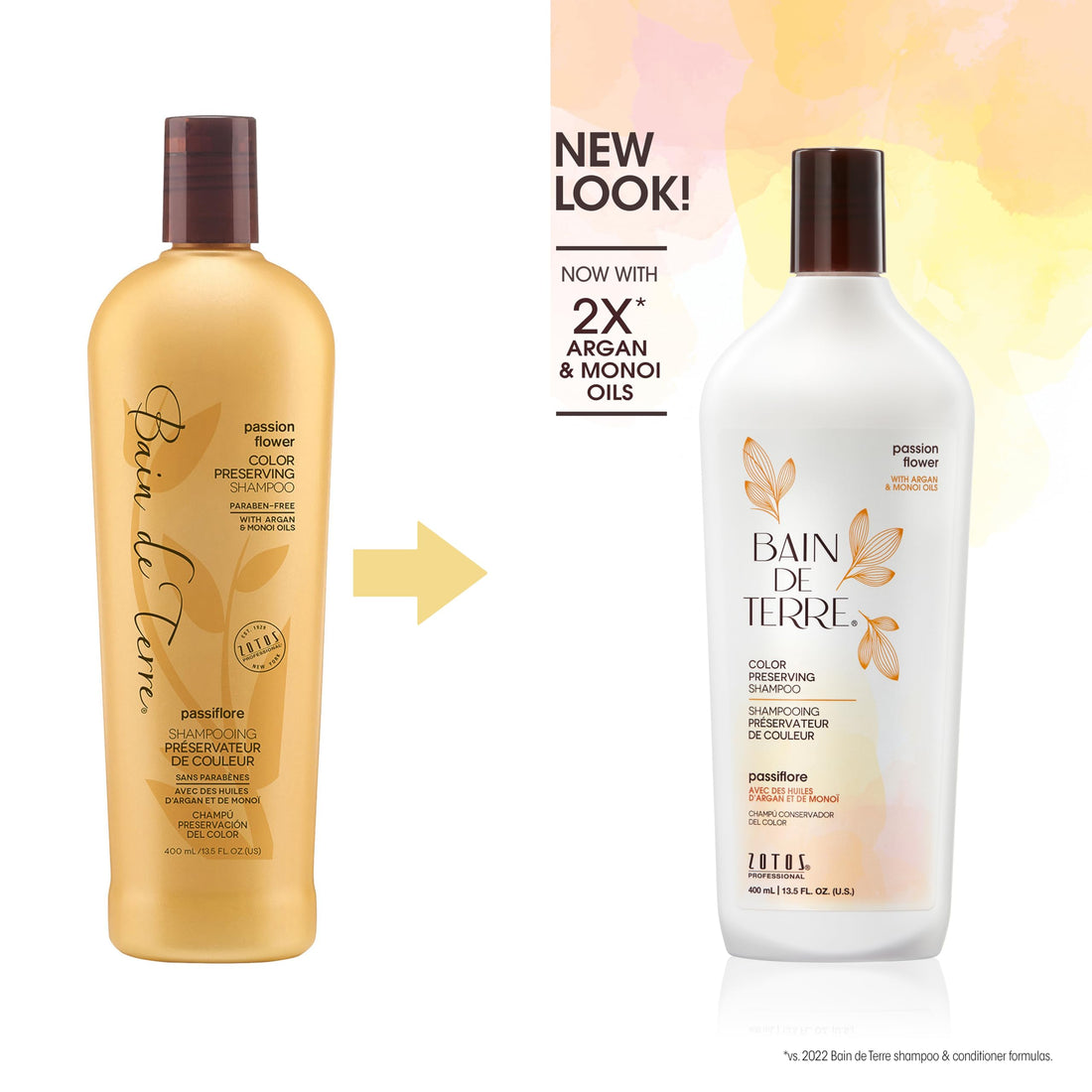 Bain De Terre Passion Flower Color Shampoo 13.5 Fluid Ounce