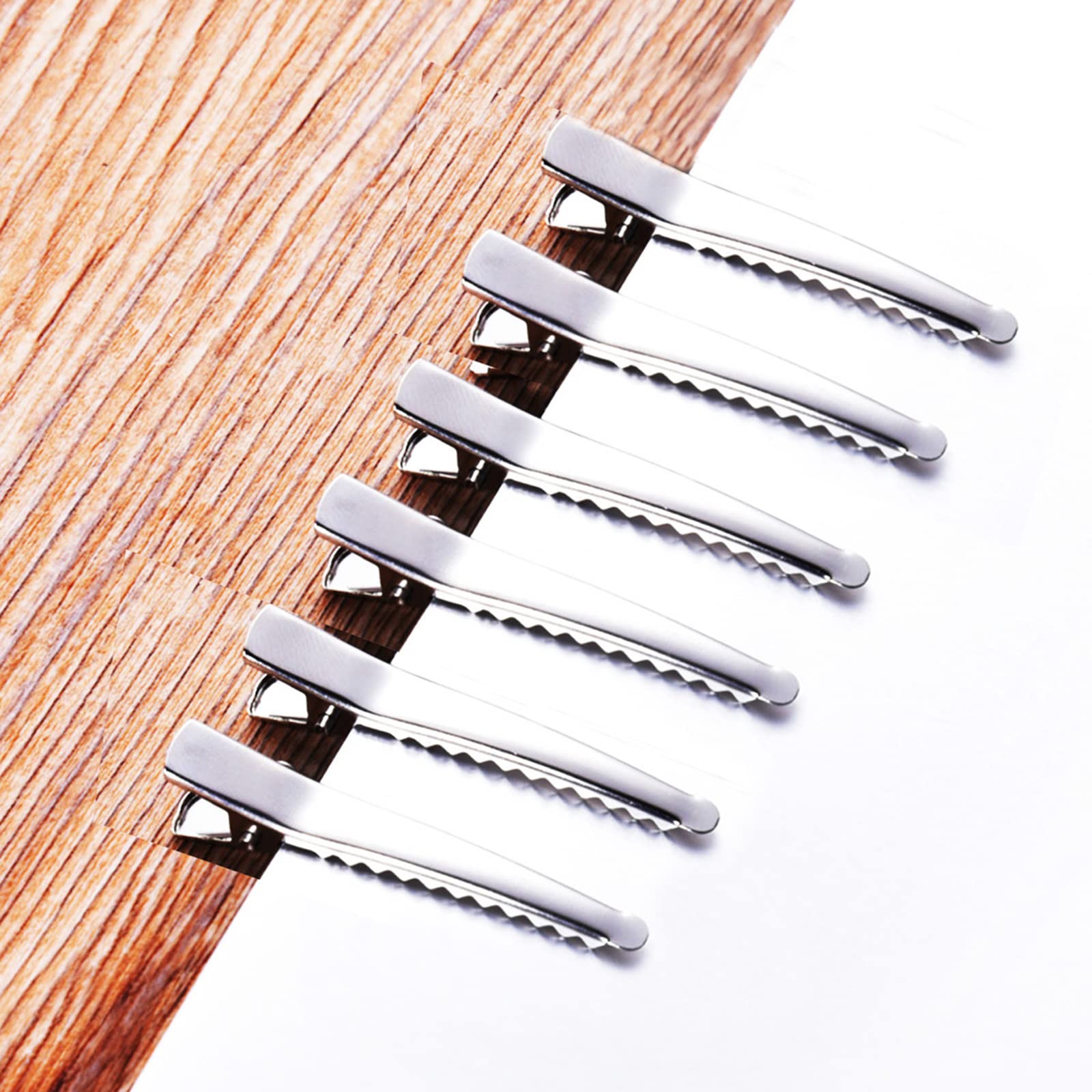 Hicarer 150 Pieces Heat Shield Spacers, 6 Pieces Hair Clips, Single Hole, Clear Fusion Glue Protector for Hair Extension Using