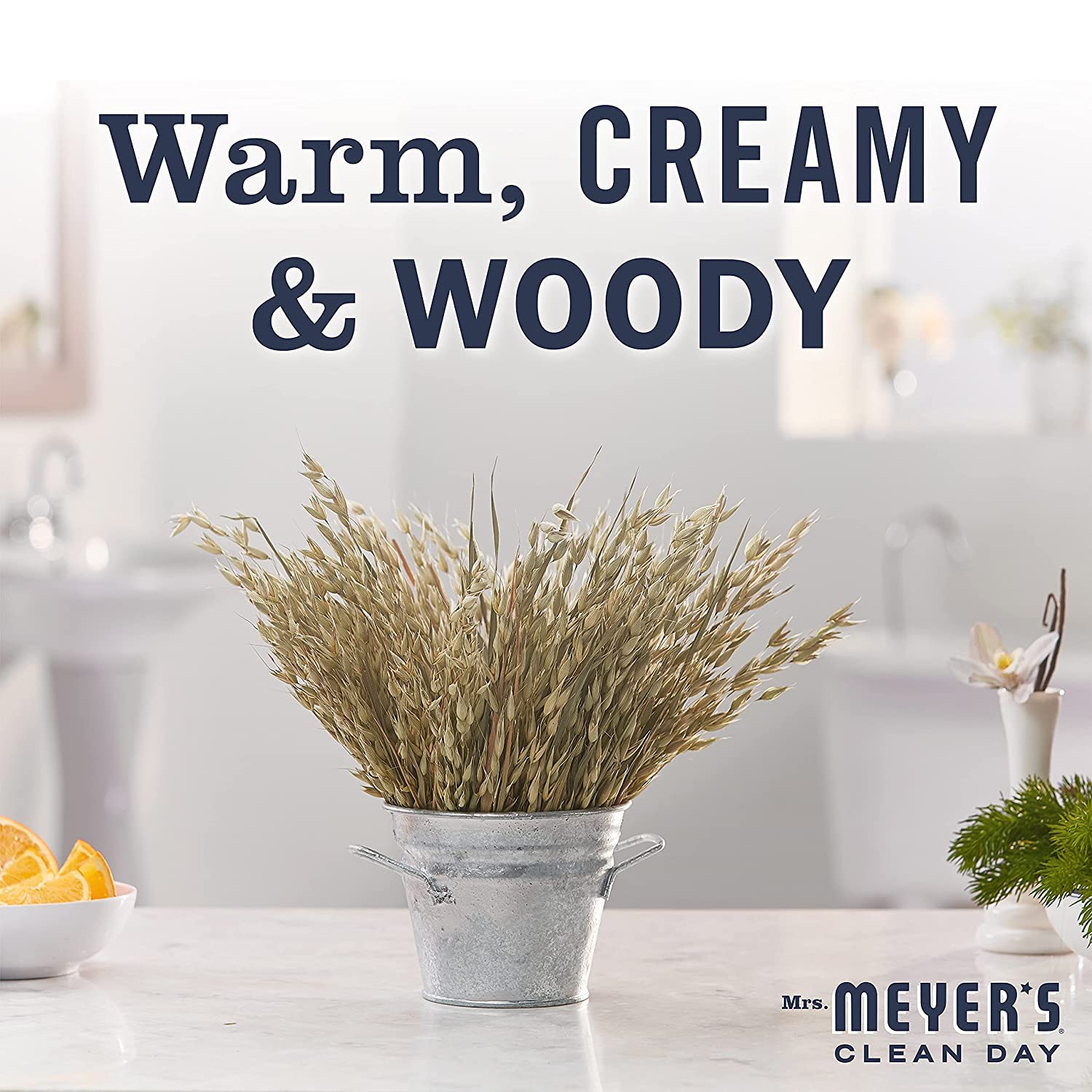 MRS. MEYER'S CLEAN DAY Foaming Hand Soap, Oat Blossom, 10 Fl Oz (Pack of 6)