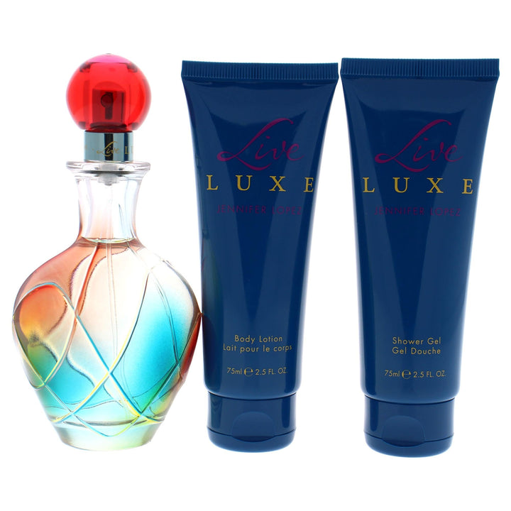 Jennifer Lopez Live Luxe By Jennifer Lopez for Women - 3 Pc Gift Set 3.4oz Edp Spray, 2.5oz Shower Gel, 2.5oz Body Lotion, 3count
