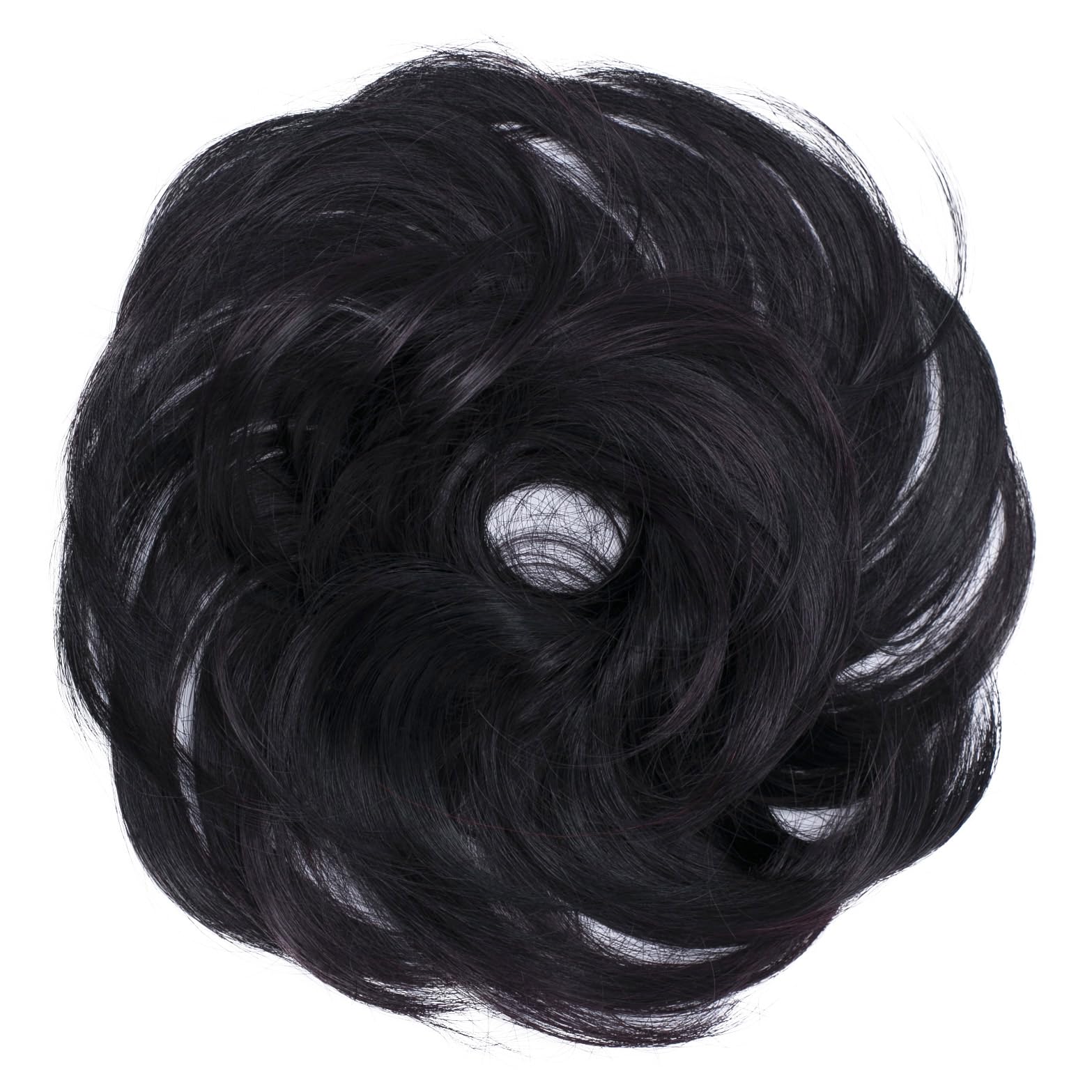 Dark red mix # 1H850 G35B : PRETTYSHOP Scrunchy Scrunchie Bun Up Do Hairpiece Hair Ribbon Ponytail Extensions Wavy Curly or Messy Color Variation (dark red 99 G20A(L))