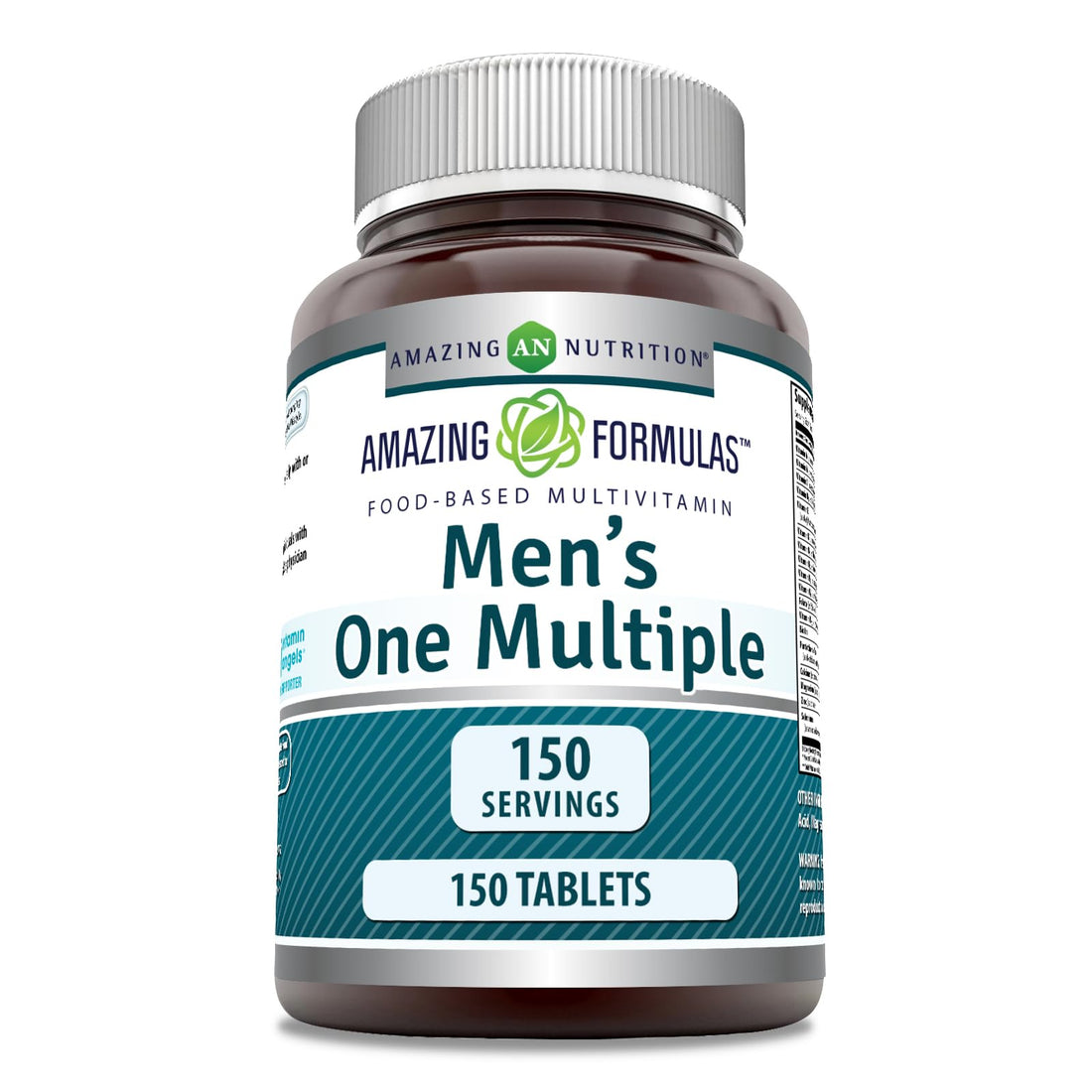 Amazing Formulas Men's One Multiple 150 Tablets | Multivitamin Supplement for Men | Perfect Blend of Vitamins, Minerals, 25 Million CFU Probiotics & More | Made in USA
