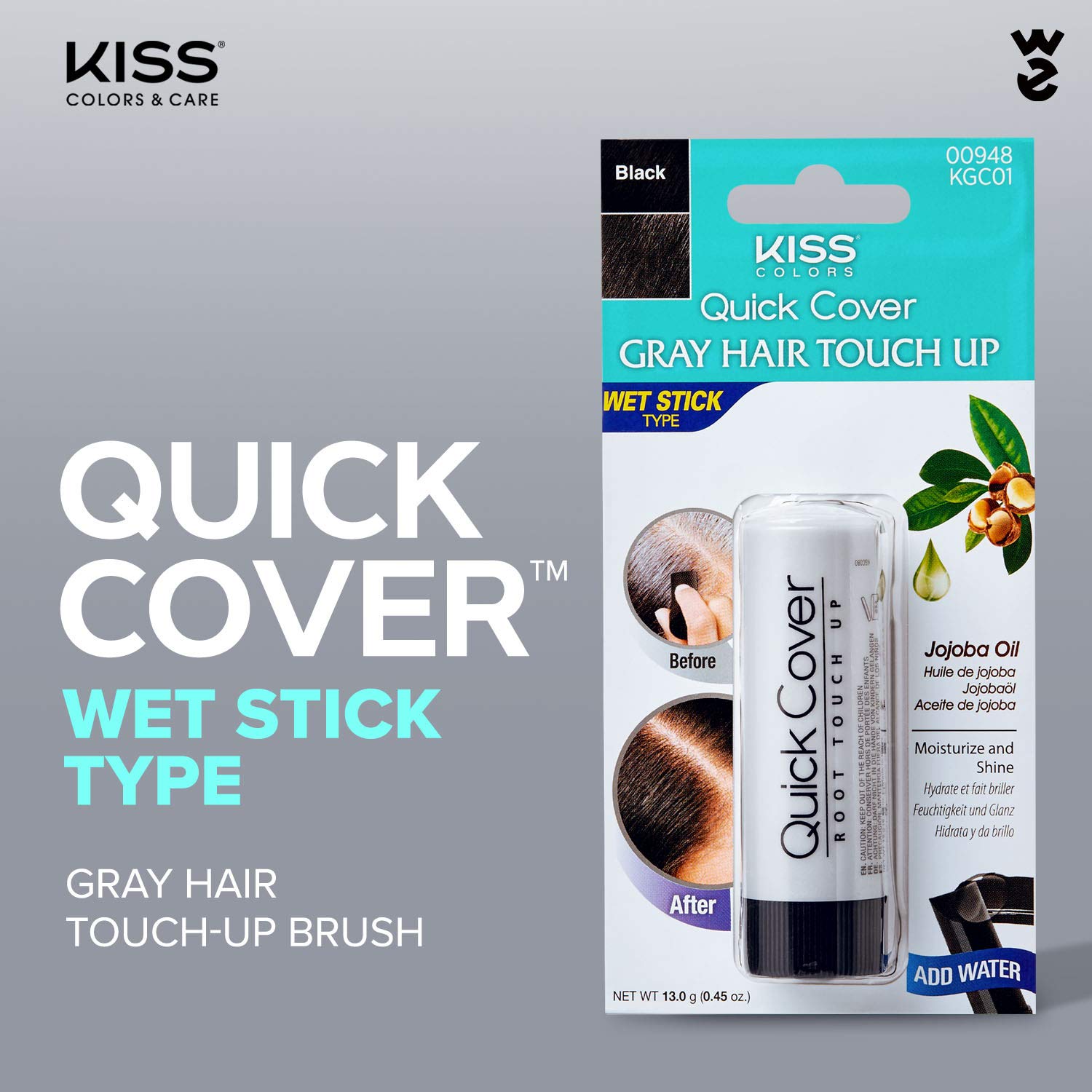 Kiss Trucolor Instant Gray Hair Touch up Stick [ Black ]