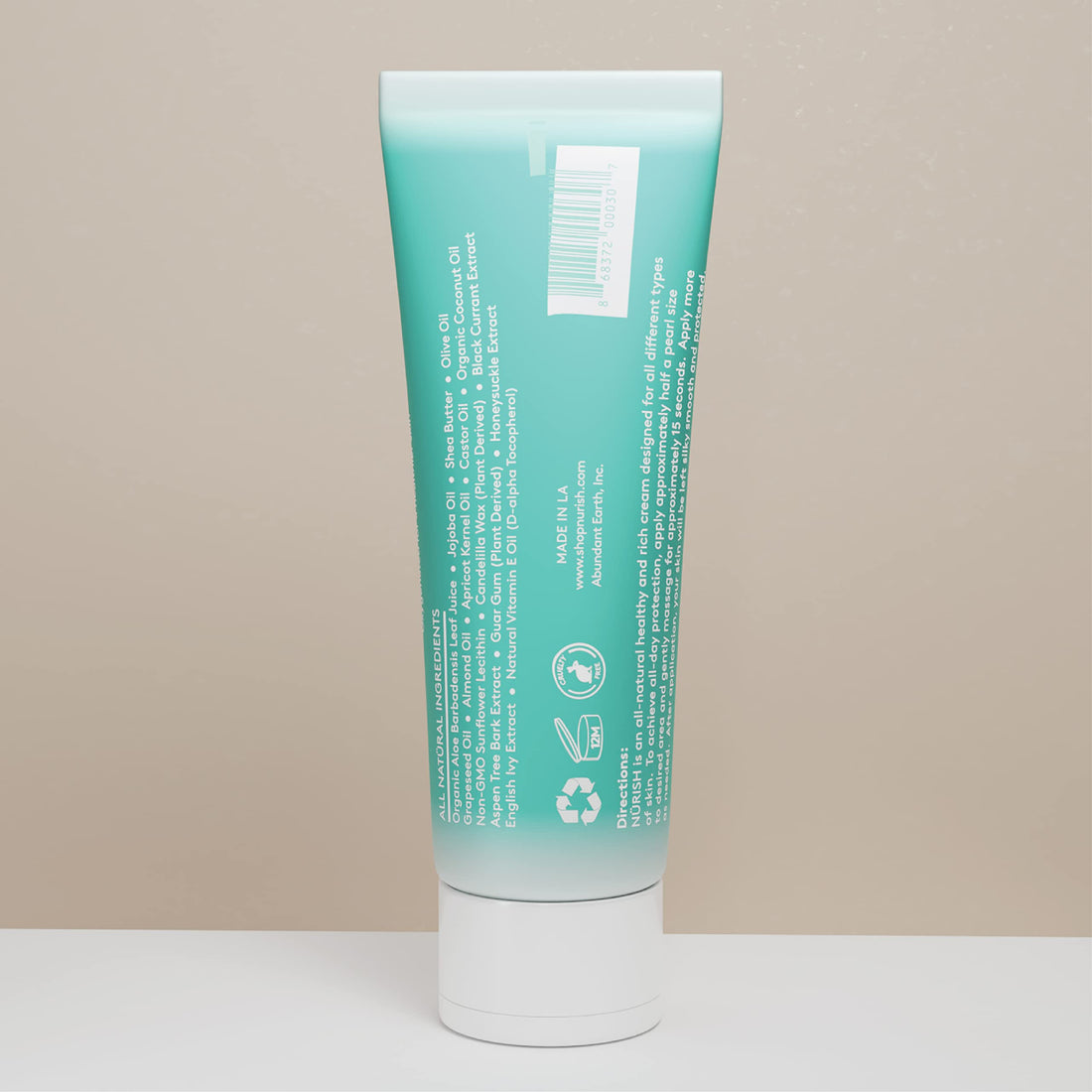 All Natural Hand and Body Deep Moisturizing Cream (3.4 oz Tube), made only with vegan ingredients by NšRISH