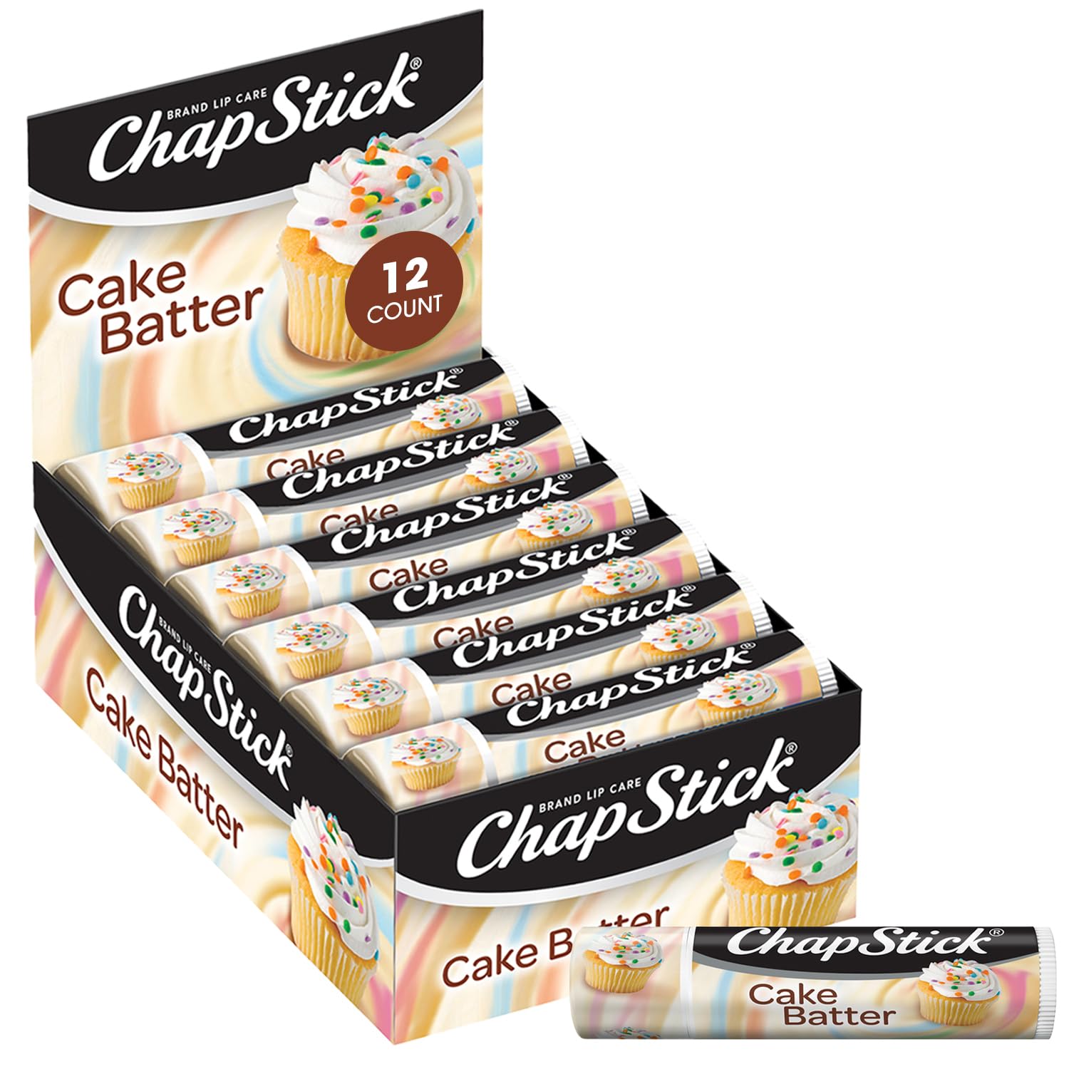 ChapStick Limited Edition Cake Batter, 12-Stick Refill Pack