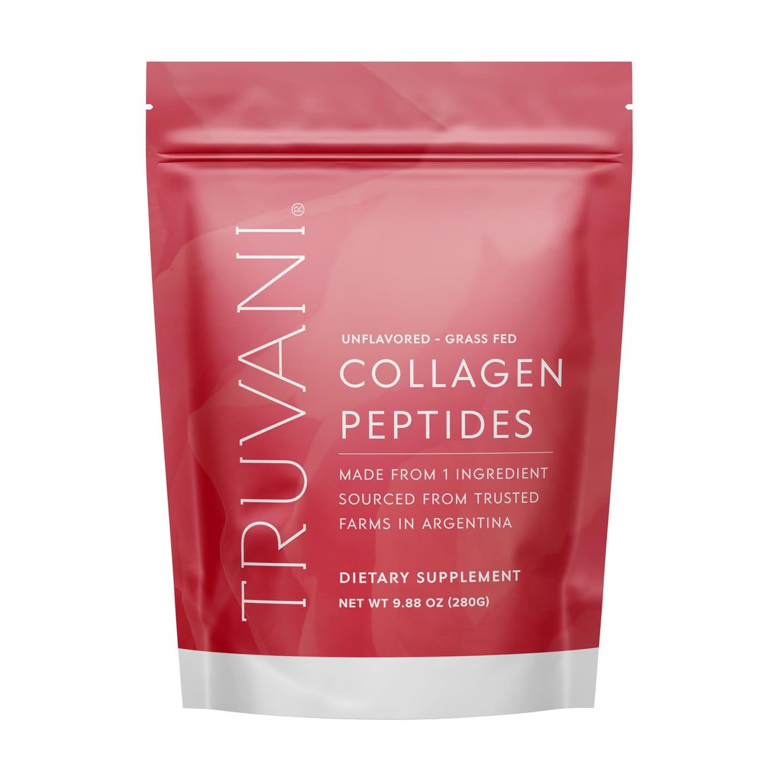 Truvani Hydrolyzed Collagen Peptides | Unflavored | 14 Servings | 20g Grass-Fed Collagen Protein Powder | Promotes Hair, Nail, Skin, and Joint Health | Keto | Dairy and Gluten Free | Women and Men
