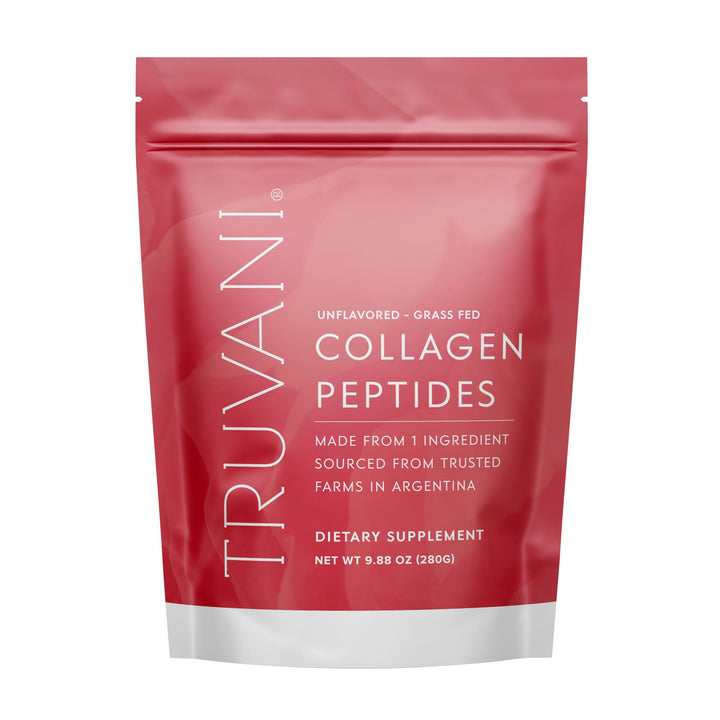 Truvani Hydrolyzed Collagen Peptides | Unflavored | 14 Servings | 20g Grass-Fed Collagen Protein Powder | Promotes Hair, Nail, Skin, and Joint Health | Keto | Dairy and Gluten Free | Women and Men