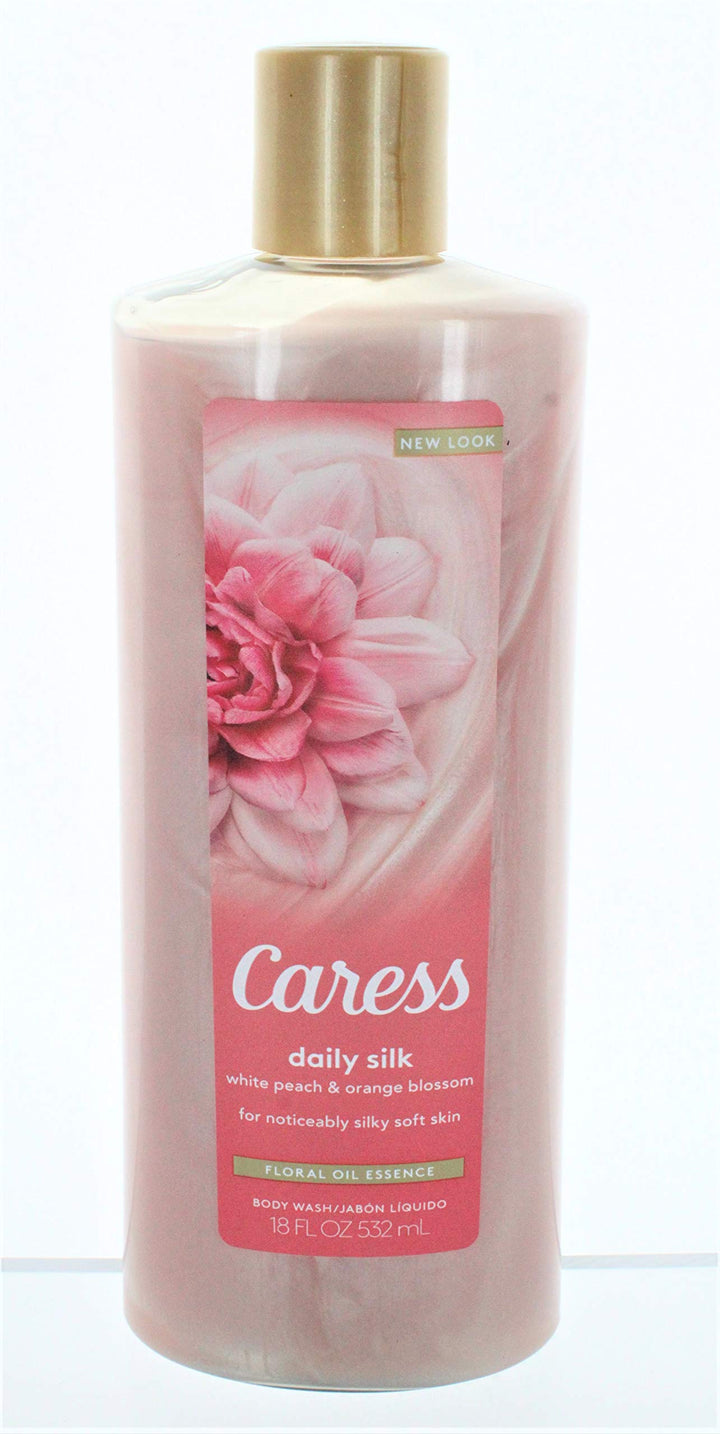 Caress Body Wash 18 Ounce Daily Silk (Silkening) (532ml) (2 Pack)