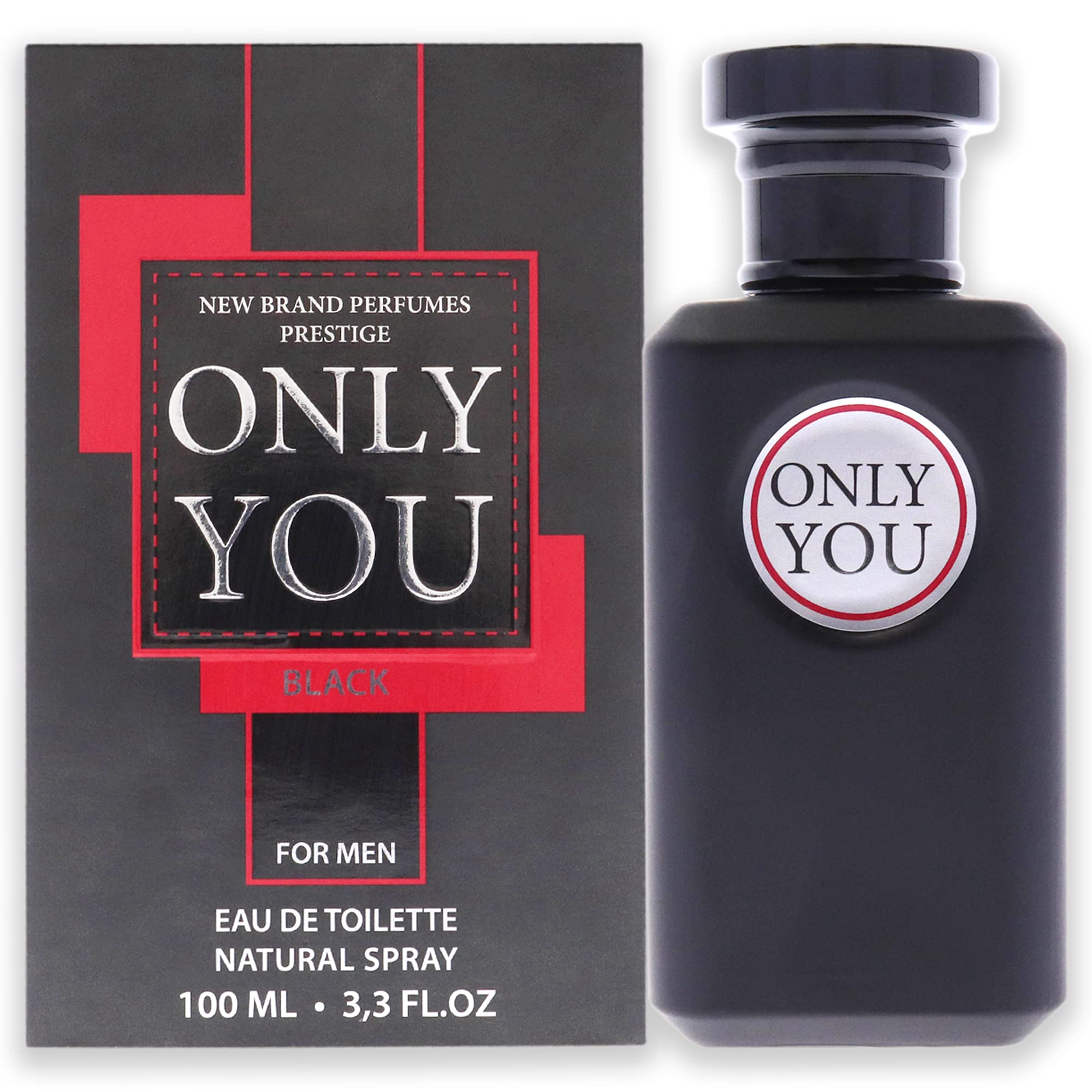 NEW BRAND PERFUMES Edt only you black (m) 100 ml spr, 3.30 Fl Oz