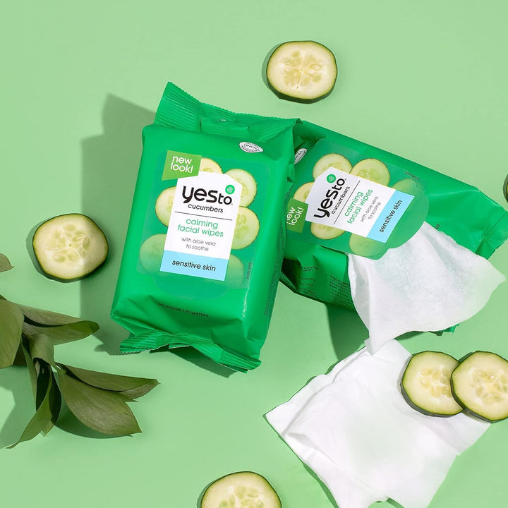 Yes To Cucumbers Soothing Hypoallergenic Facial Towelettes - 10 CT