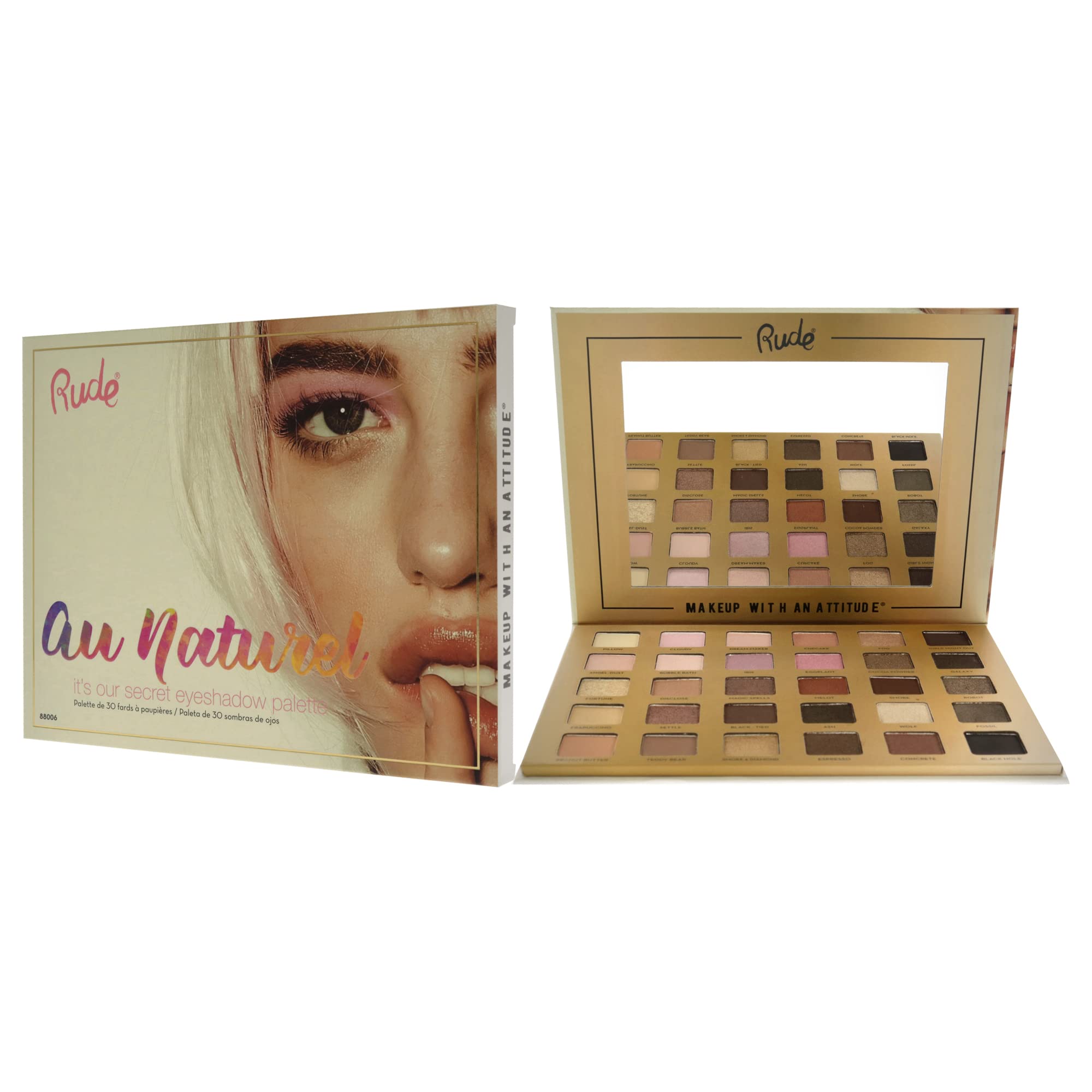 Rude Cosmetics Au Naturel - 30 Eyeshadow Palette
