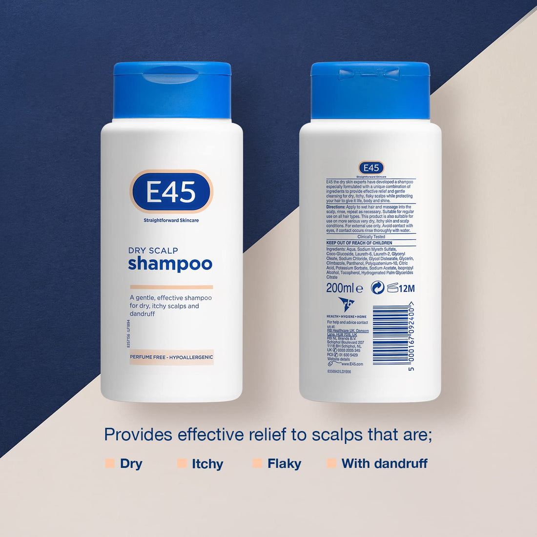 E45 200ml Dermatological Dry Scalp Shampoo