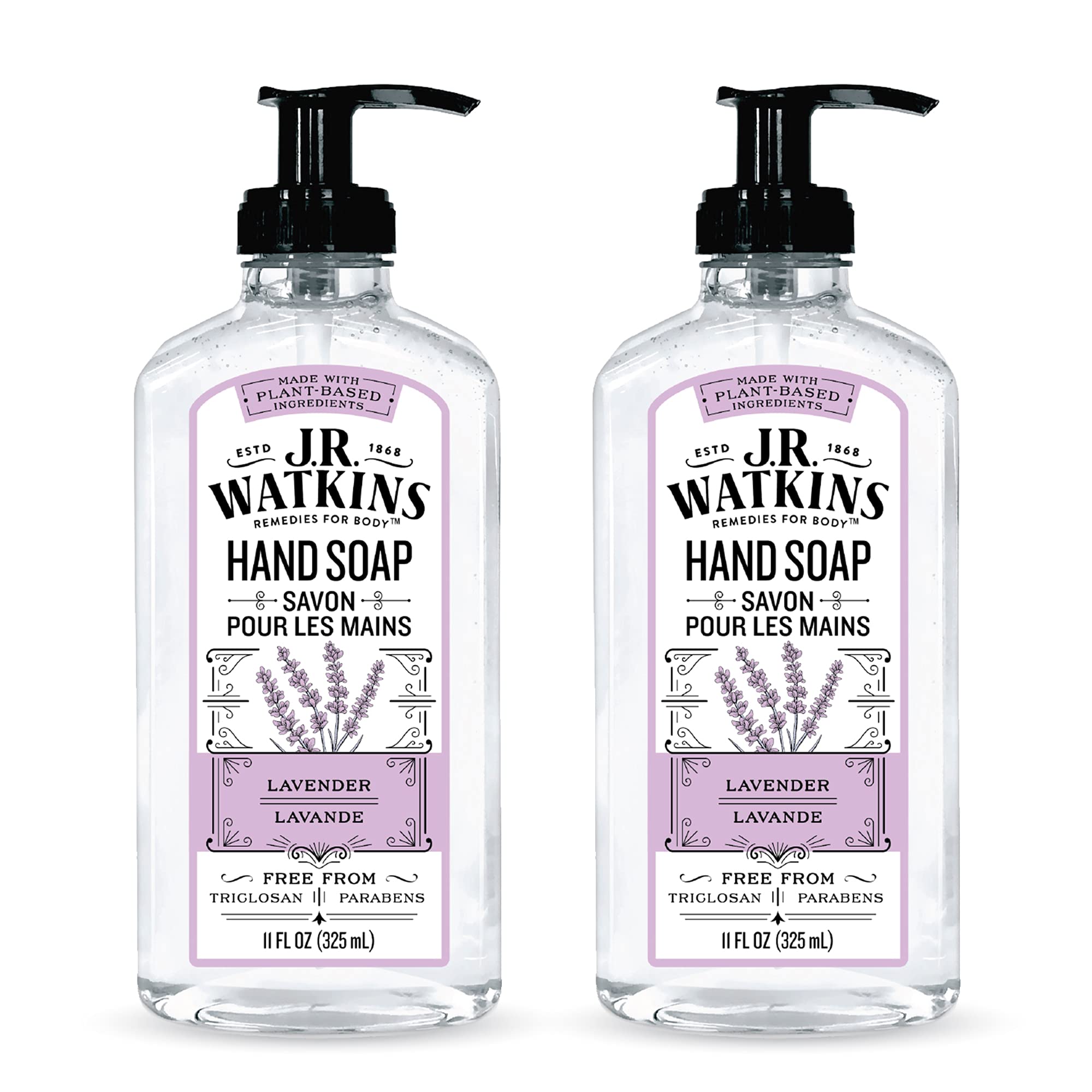 J. R. Watkins Liquid Hand Soap - Lavender - 11 Oz - 2 Pk