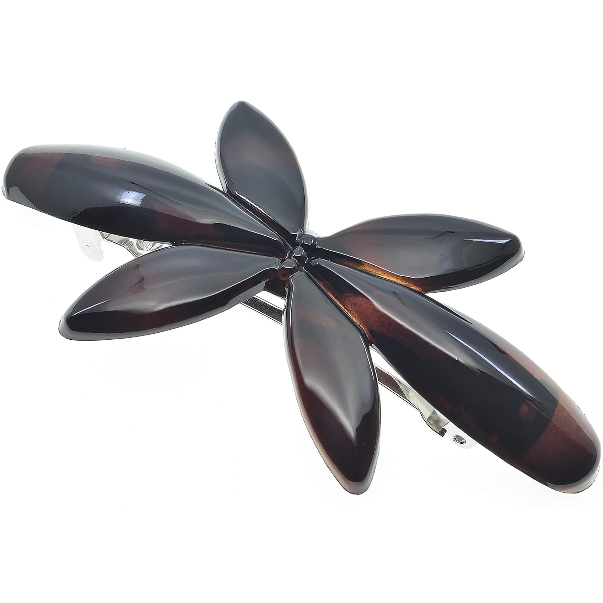 CP2426, BARRETTE, FLOWER, Tortoise