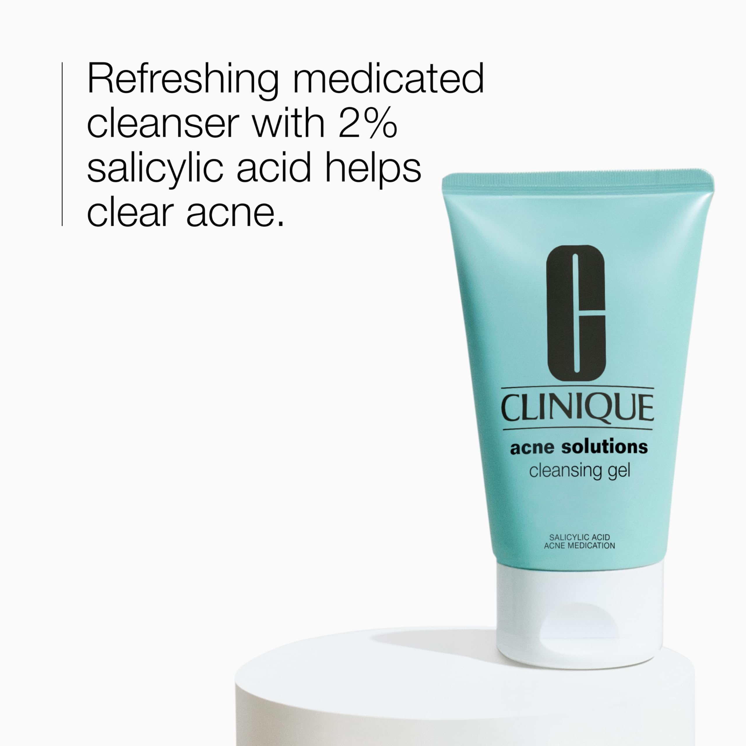 Clinique Acne Solutions Oil Control Cleansing Gel with 2% Salicylic Acid For Acne-Prone Skin, 4.2 Fl Oz