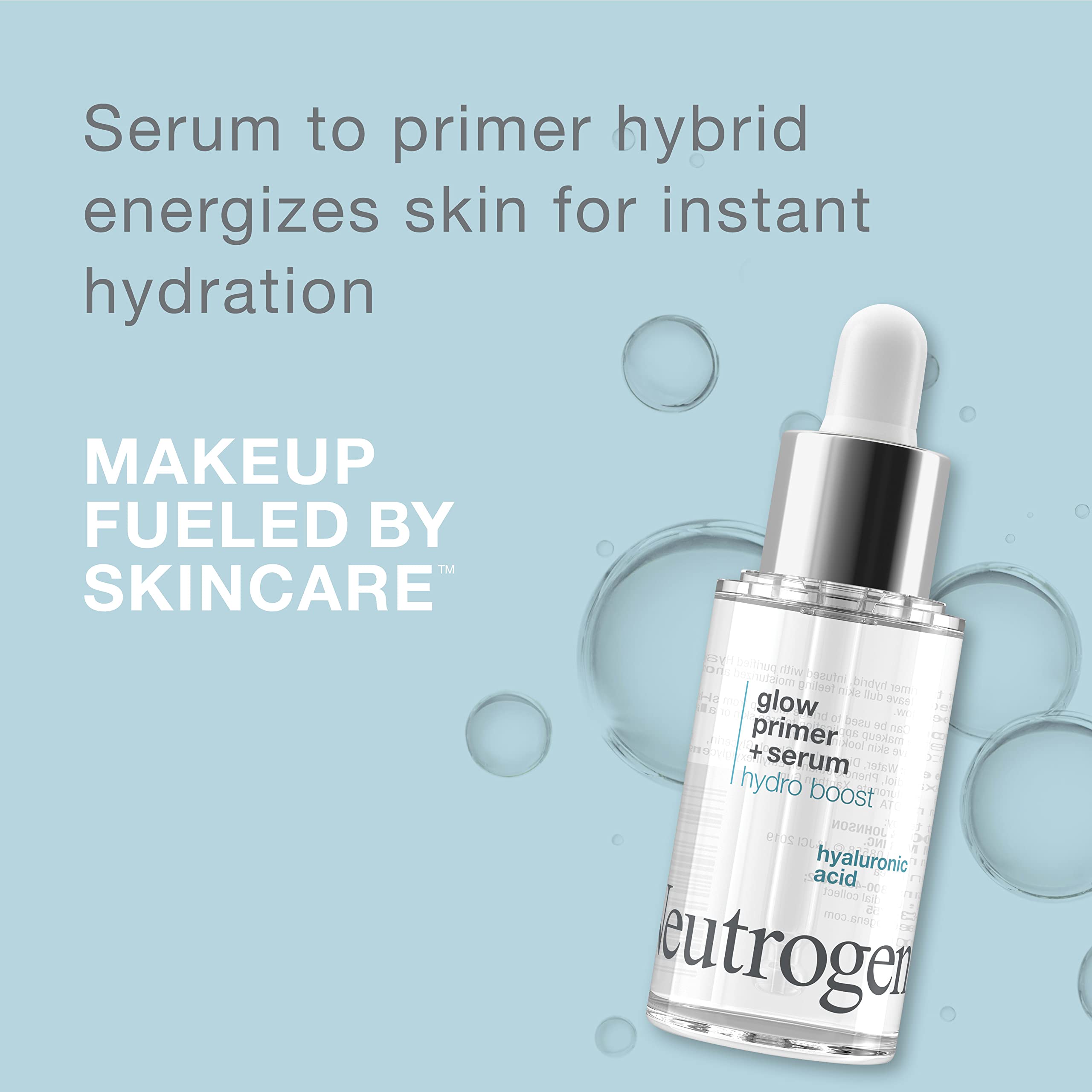 Neutrogena Hydro Boost Glow Primer & Serum with Purified Hyaluronic Acid, 1.0 fl. oz