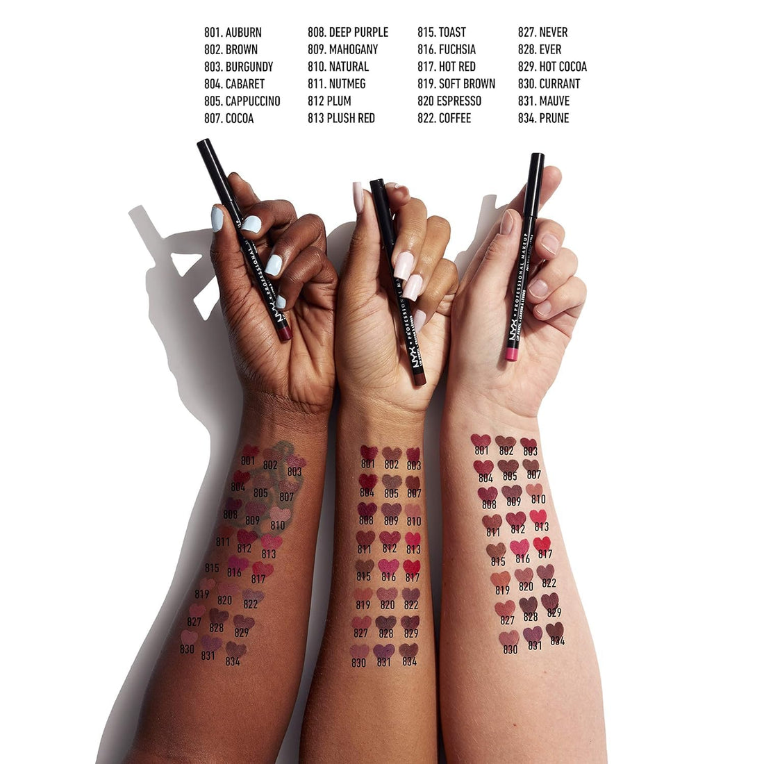 Nyx Professional Makeup Slim Lip Pencil, Brown, 1.1g