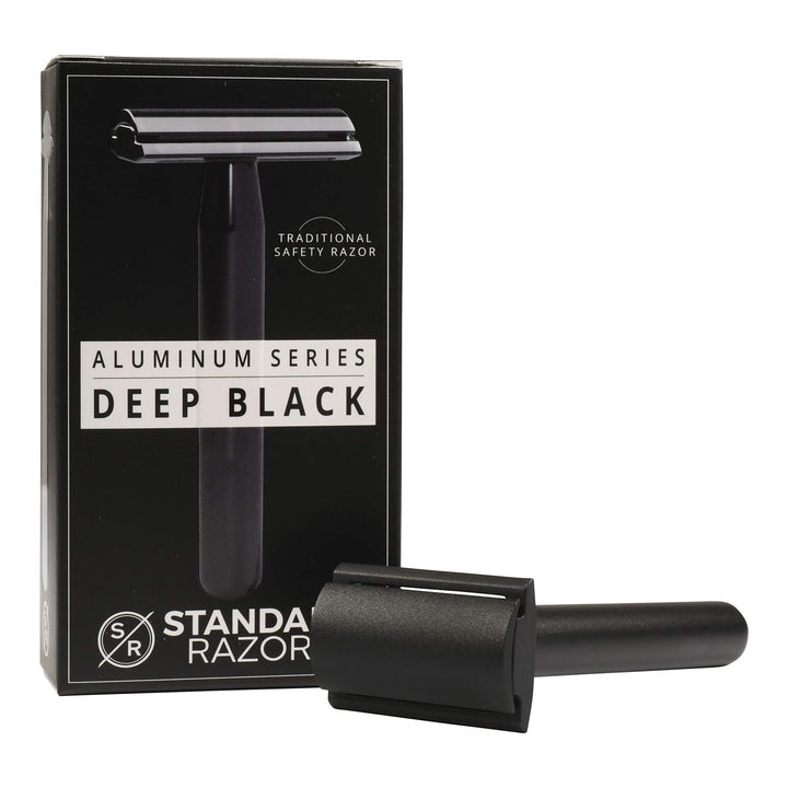 Standard Razors - Aluminum Series - Double Edge Safety Razor (Deep Black)