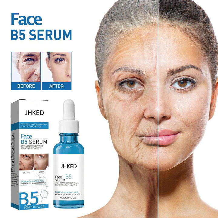 2pcs Face B5 Serum, in a Bottle Instant Face Tightening, Anti Aging Serum,Solution Facial Serum for Fade Fine Lines