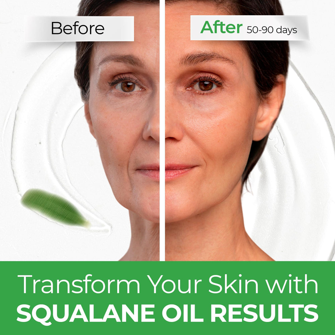 CARESILK Squalane Oil for Face - 100% Pure Organic Squalane Moisturizer - Plant Natural Facial Oil - Nourishment Hydrating Face Oil - Vegan - Non-comedogenic