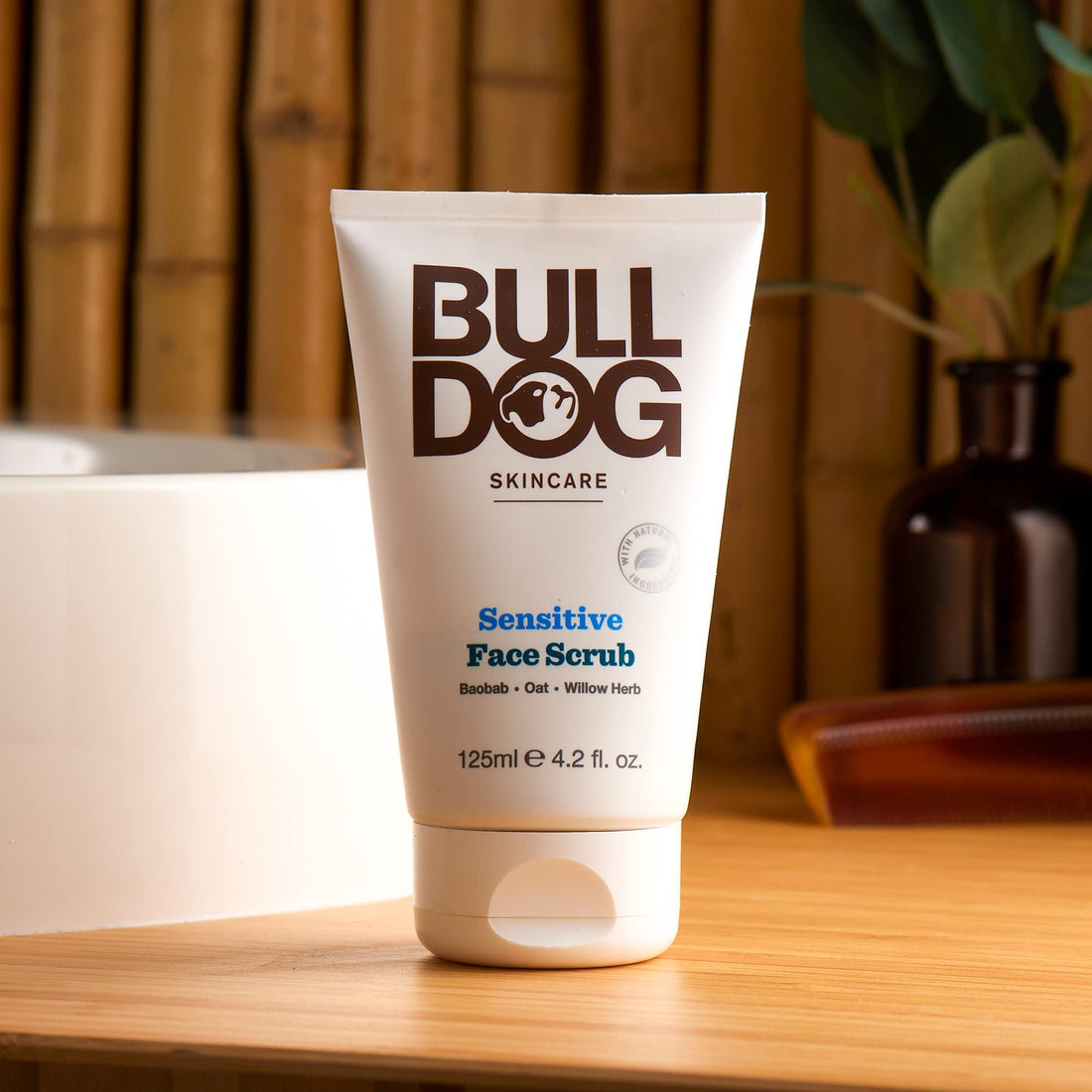 Bulldog Mens Skincare and Grooming Sensitive Full Face Kit with Sensitive Moisturizer, Sensitive Face Wash and Sensitive Face Scrub