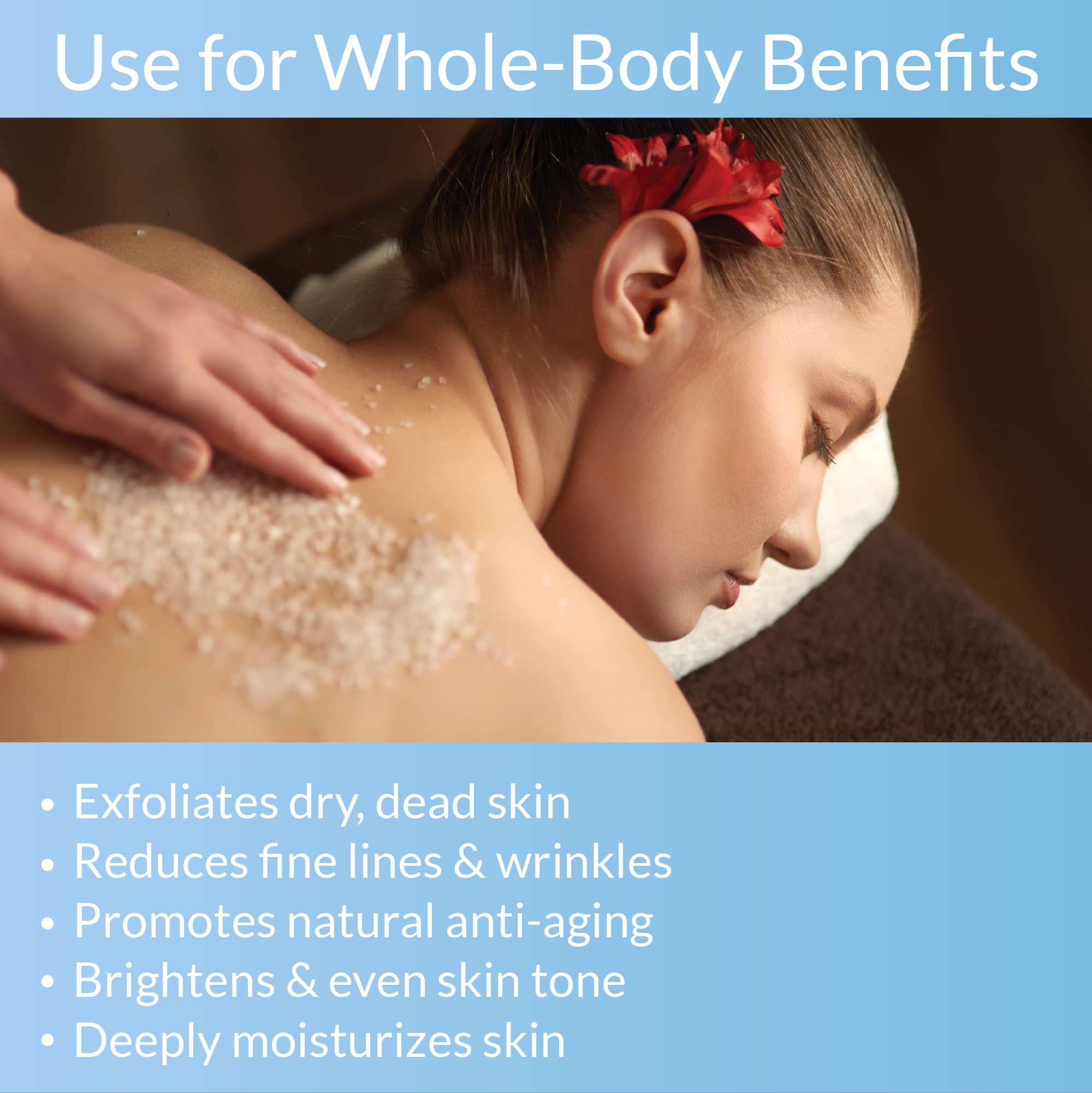 Organic Fiji Sugar Polish, White, Fragrance Free, 20 Ounce