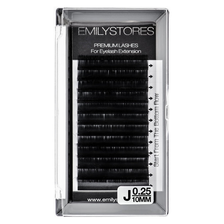 Emilystores Eyelash Extension Individual Loose Signature Mink Eyelash C Curl Thickness 0.25mm Length 10mm Silk Lashes